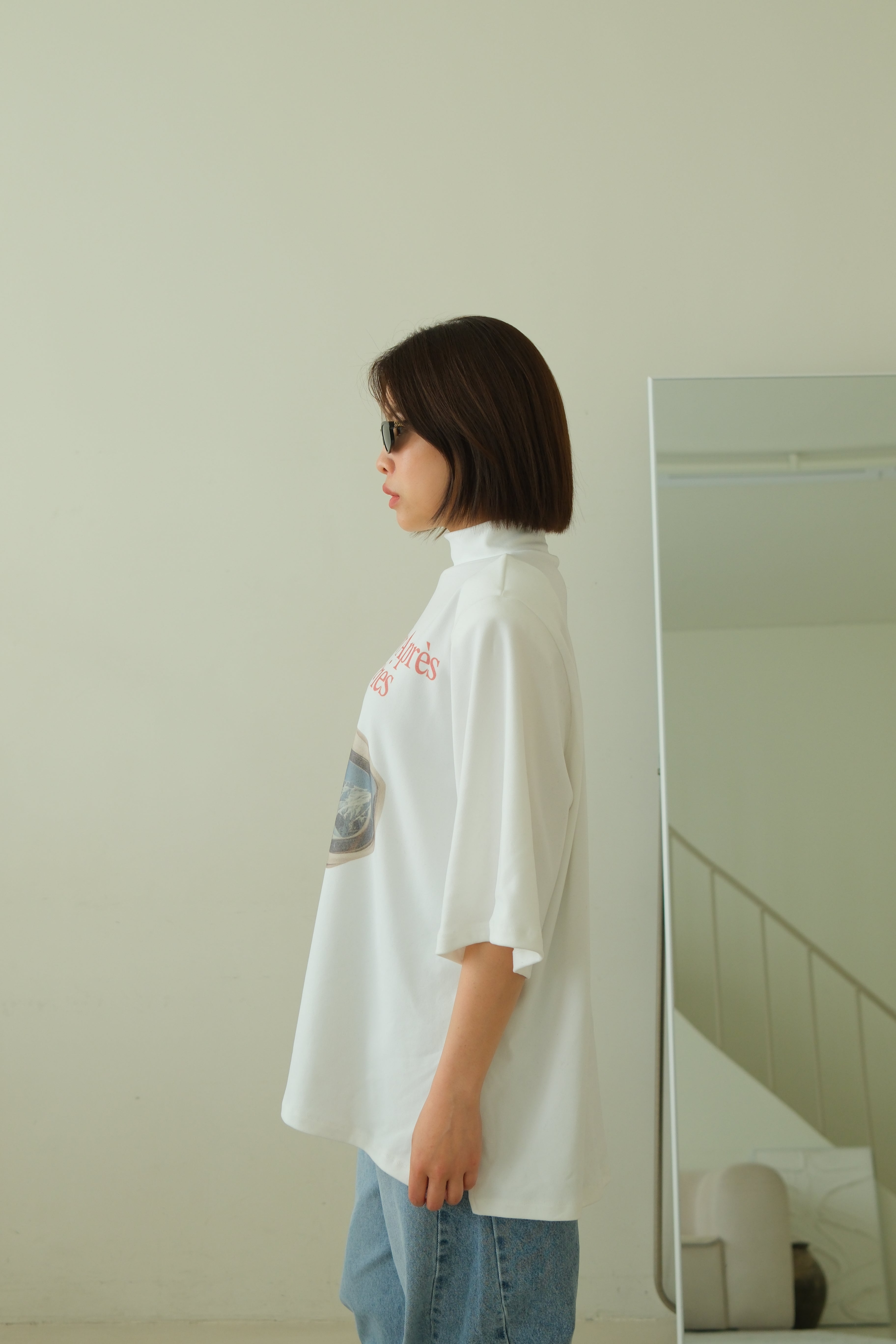Winter pano highneck soft boxy tee
