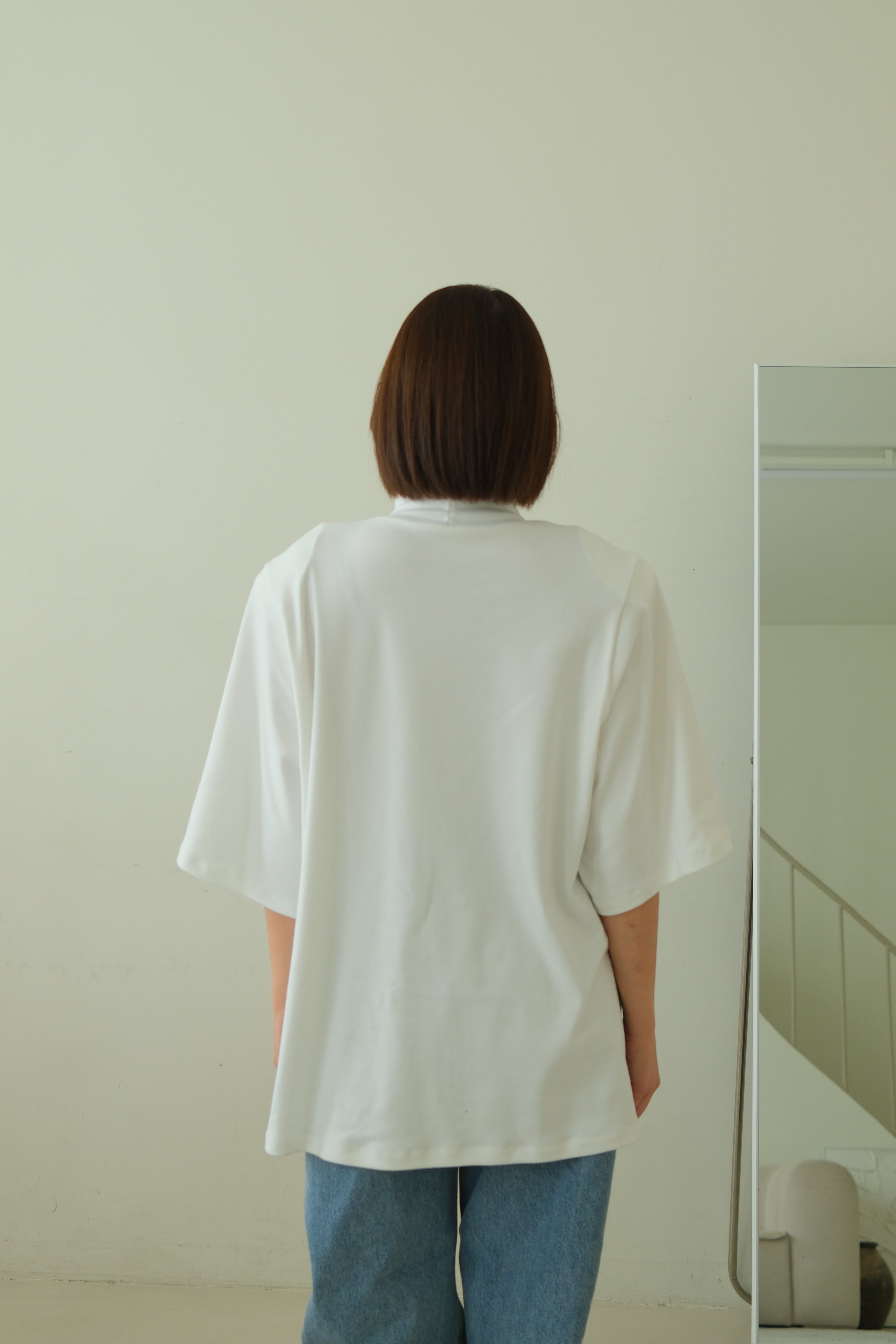 Winter pano highneck soft boxy tee