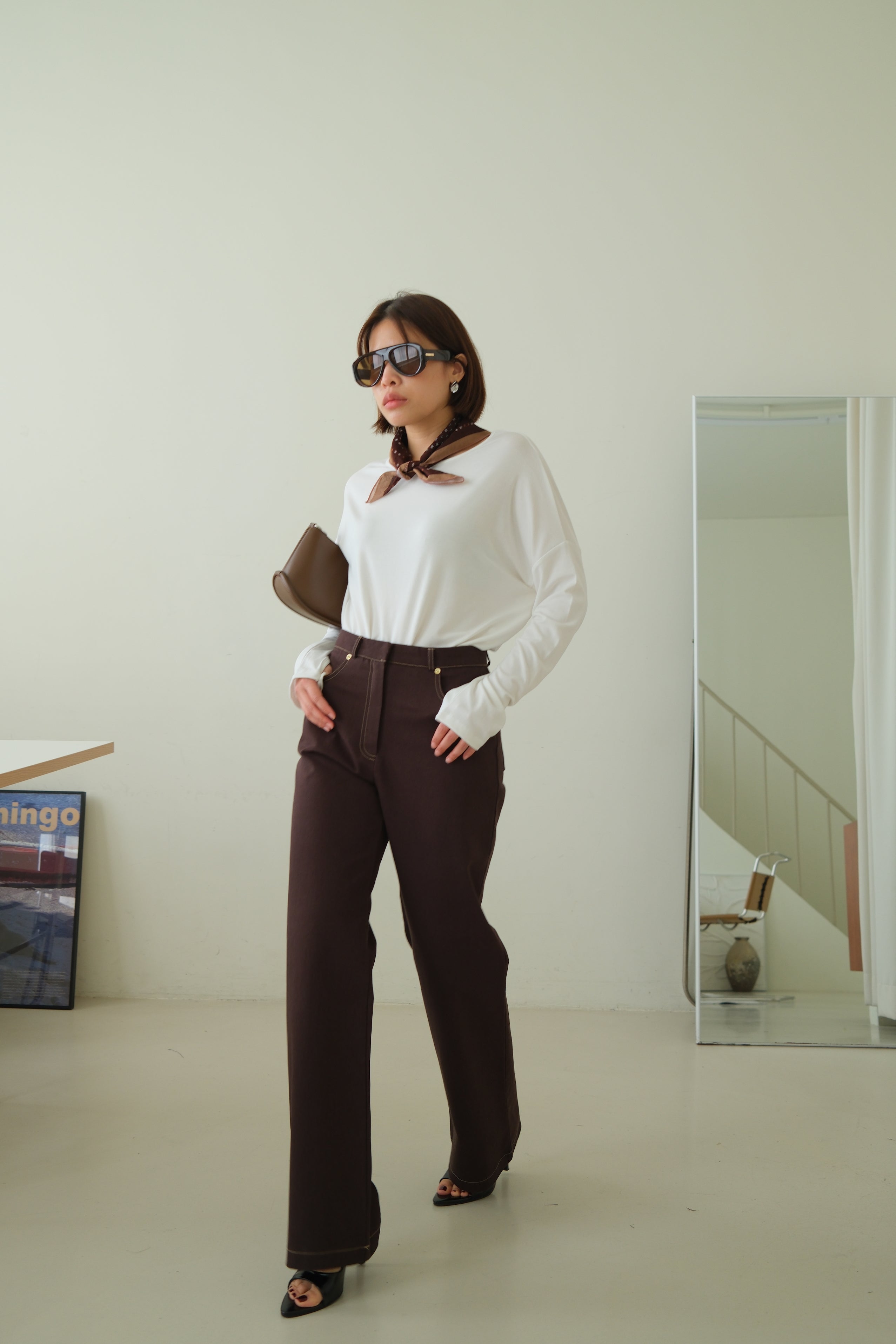 Rachal Relaxed Button Cuff Tee