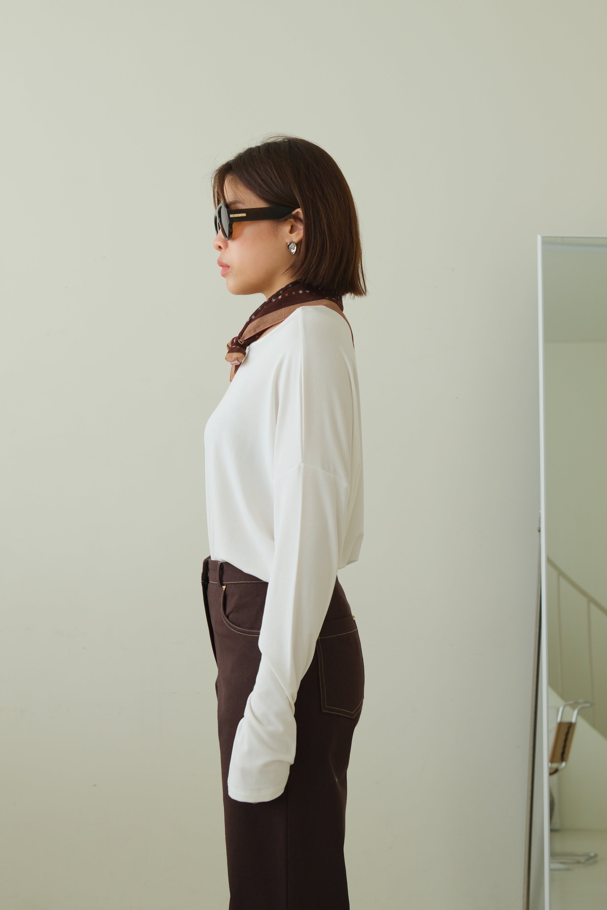 Rachal Relaxed Button Cuff Tee