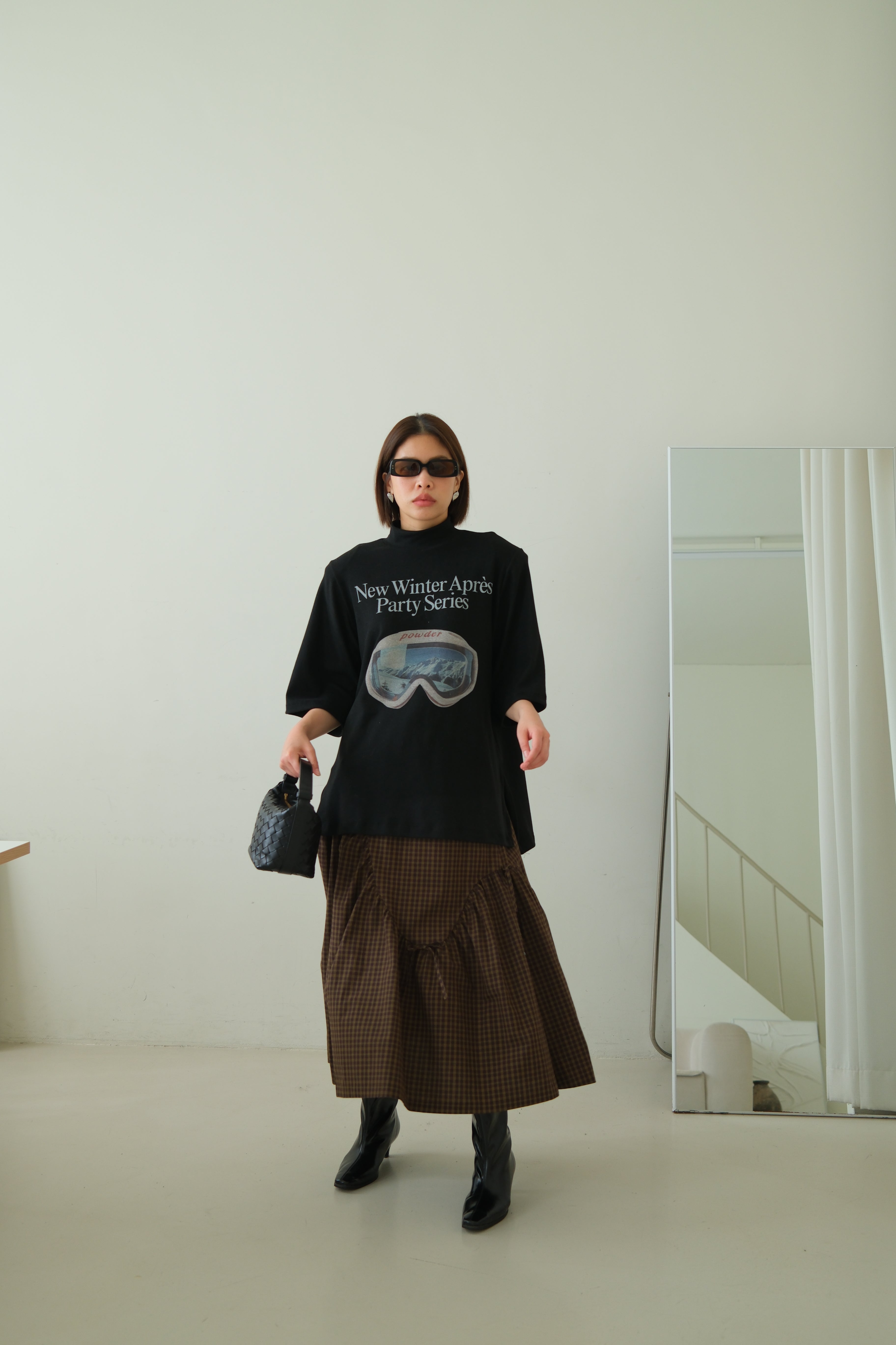 Winter pano highneck soft boxy tee