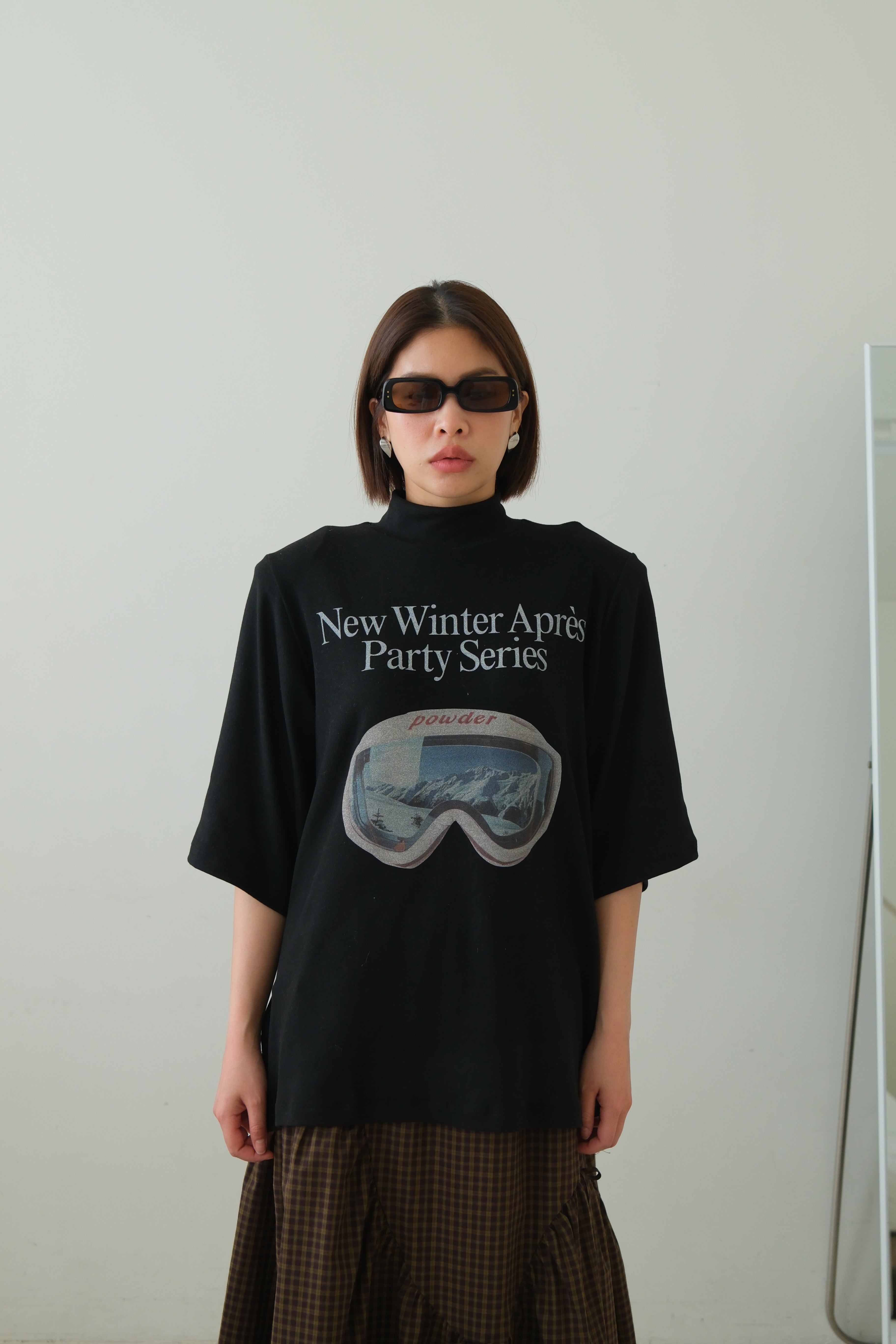 Winter pano highneck soft boxy tee