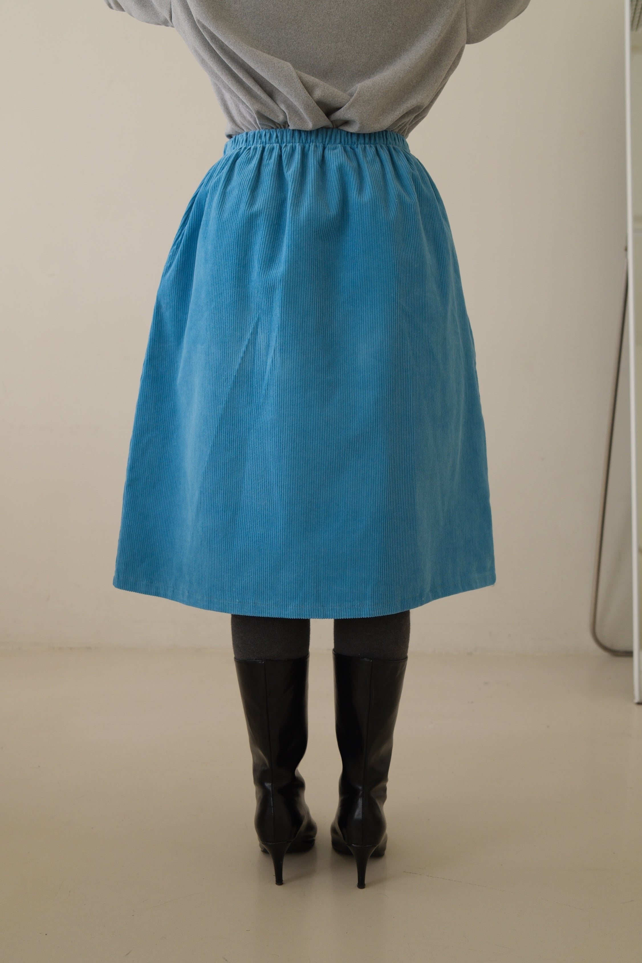 Mu corduroy midi skirt