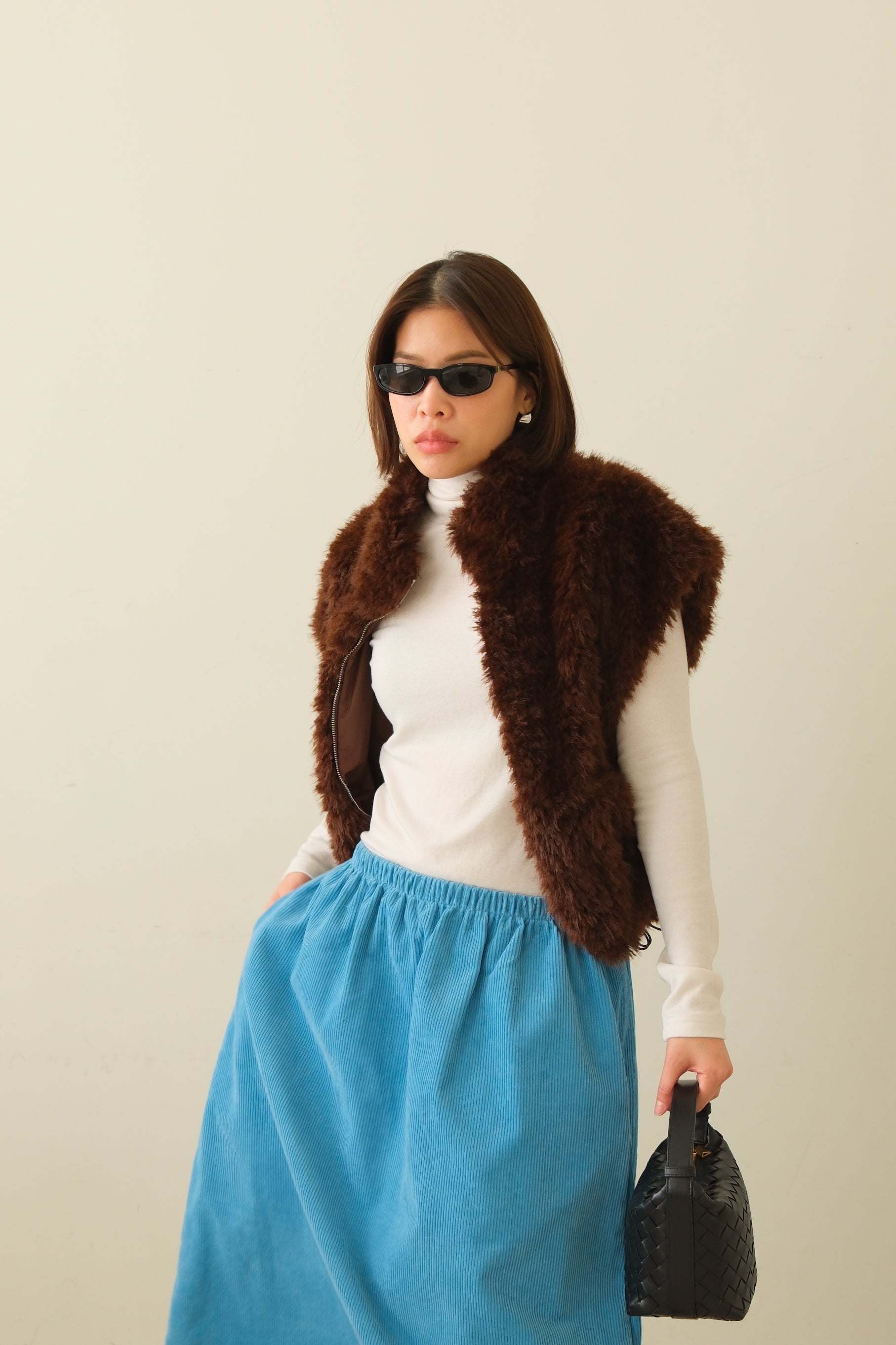 soft wool turtleneck long-sleeve top