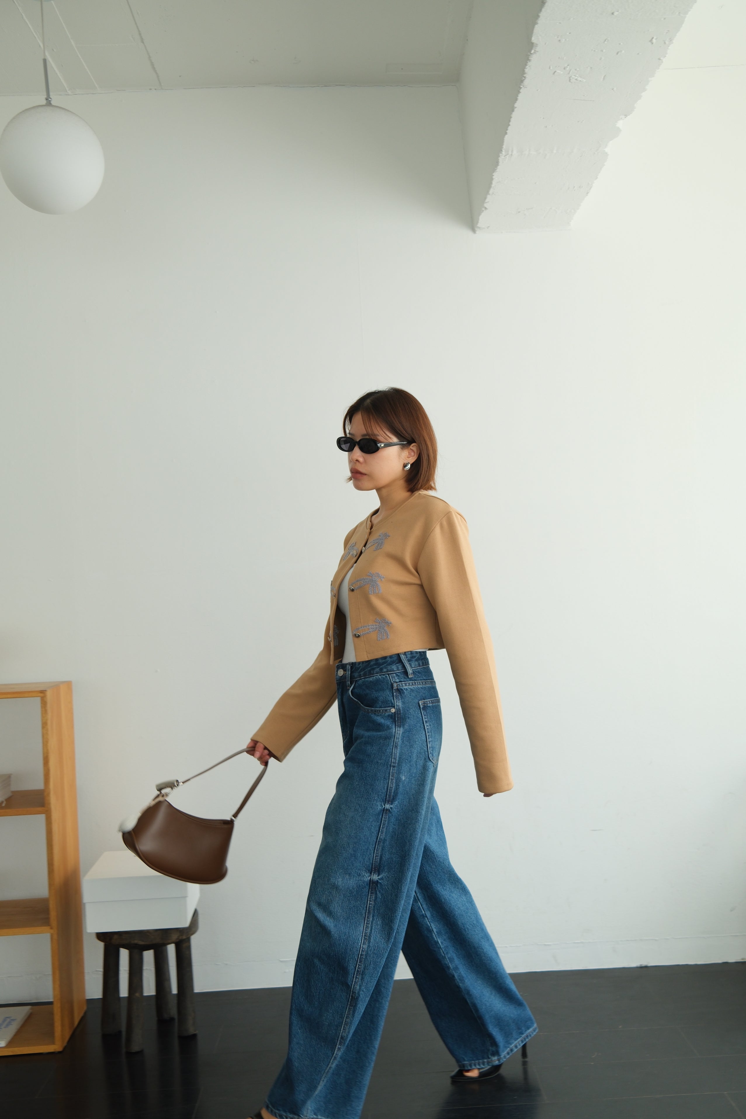 Chinese Knot Cropped Cardigan
