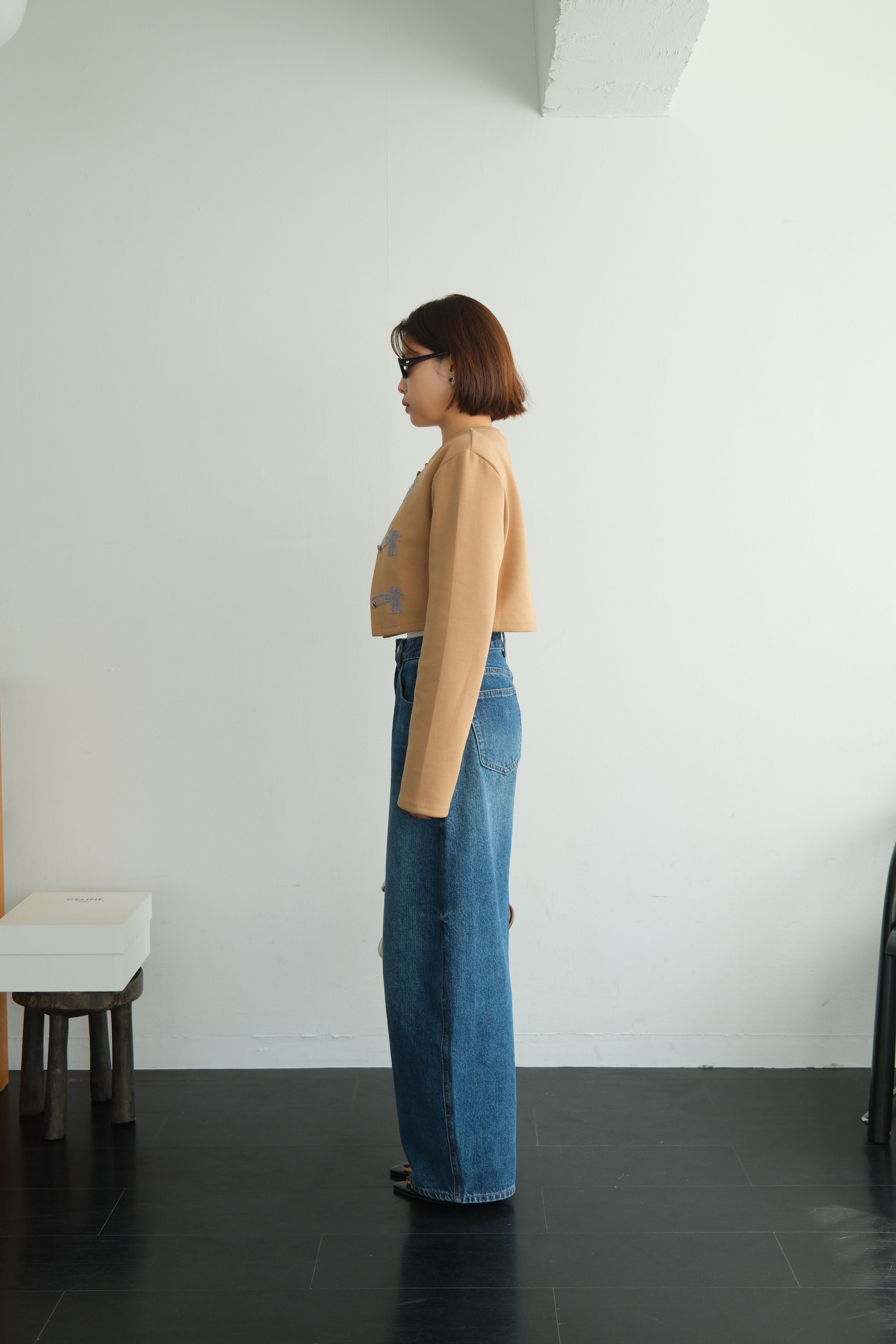 Chinese Knot Cropped Cardigan