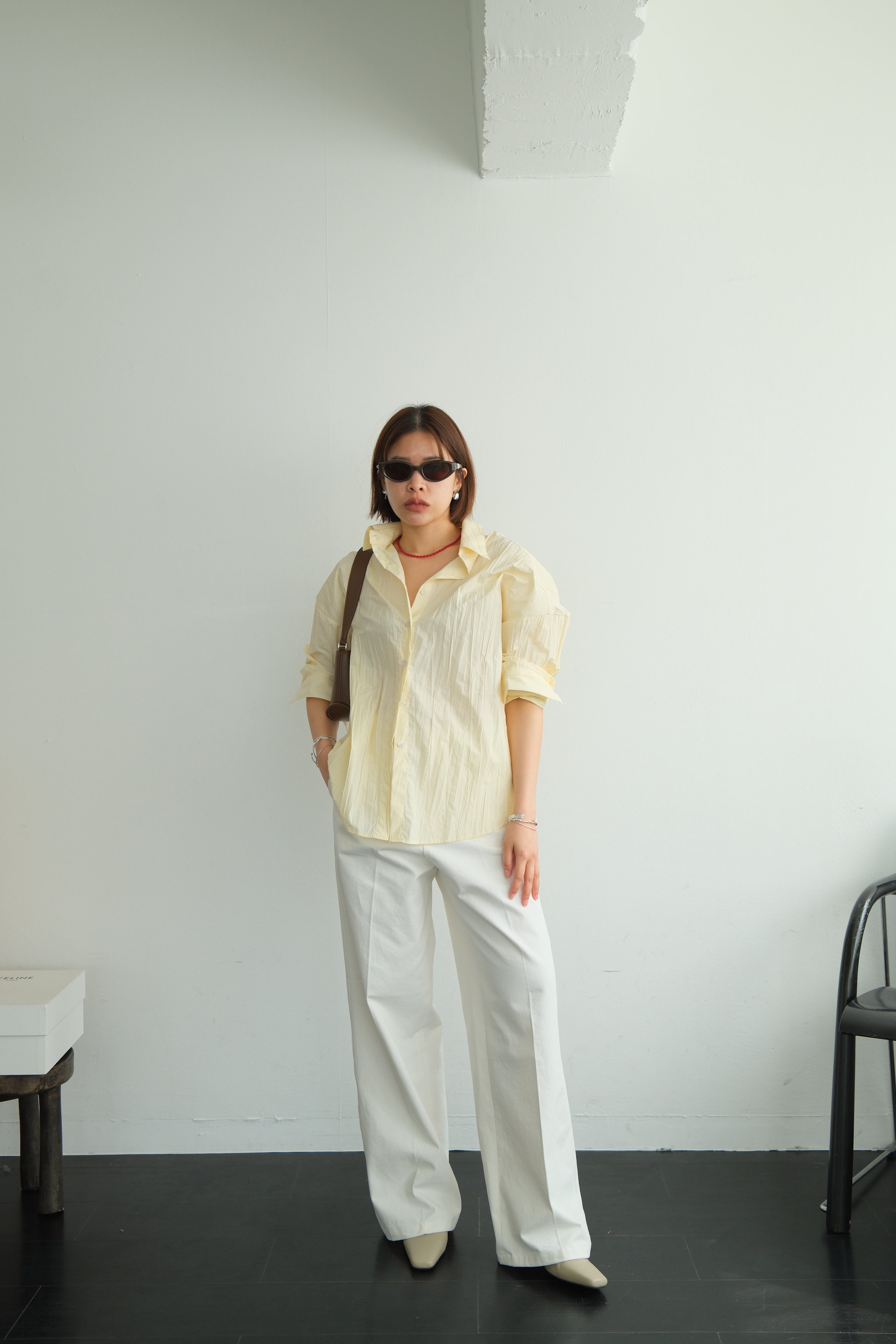 Colin Crinkled Cotton Shirt