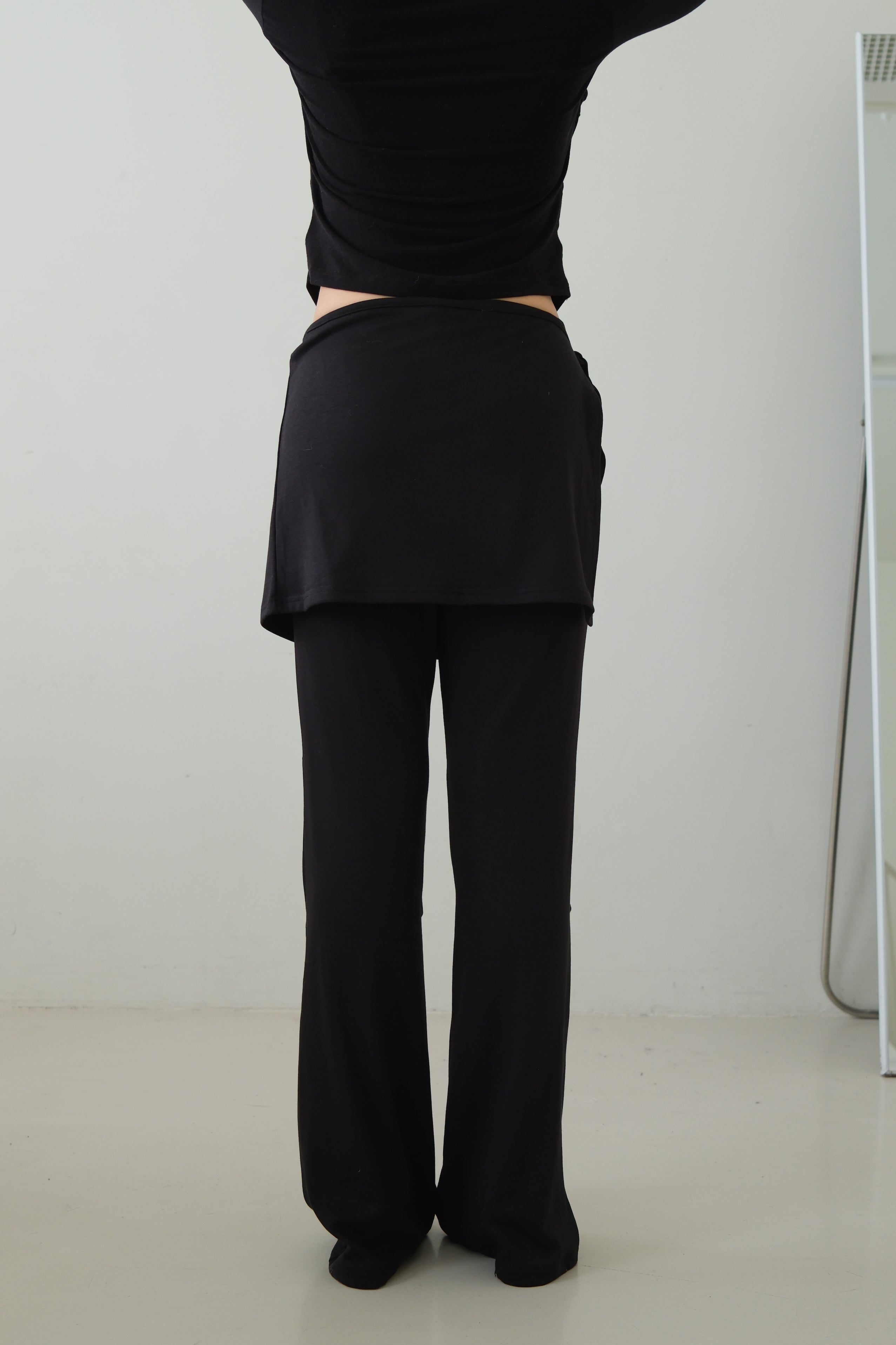 Moka flare pants (wrap skirt set)