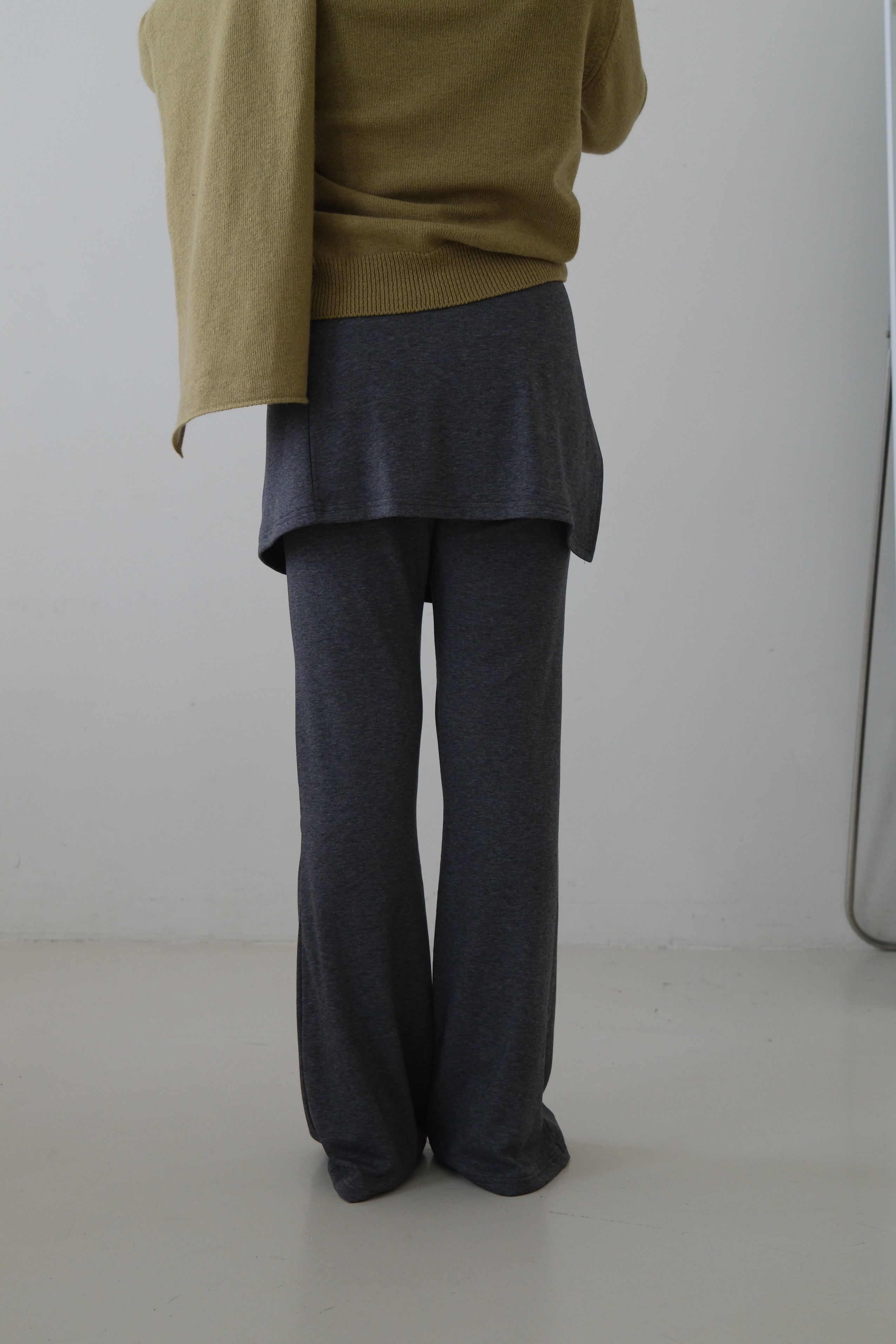 Moka flare pants (wrap skirt set)