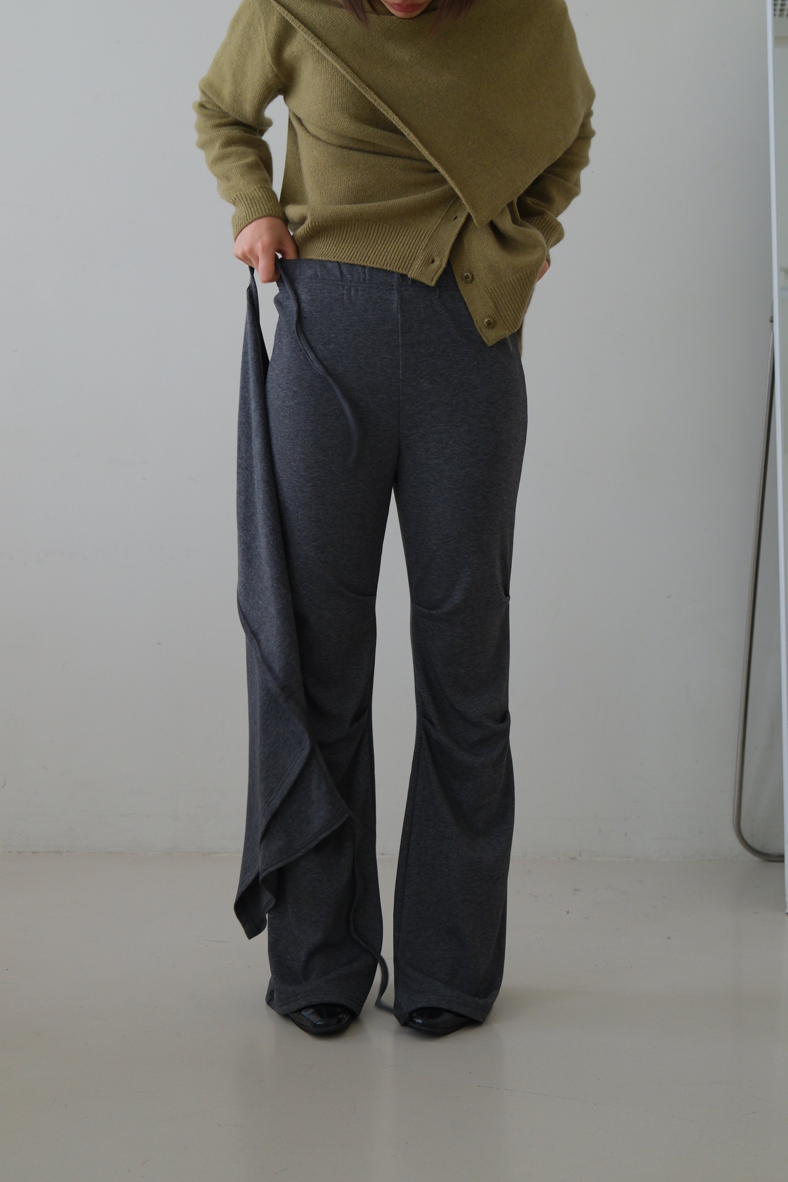 Moka flare pants (wrap skirt set)