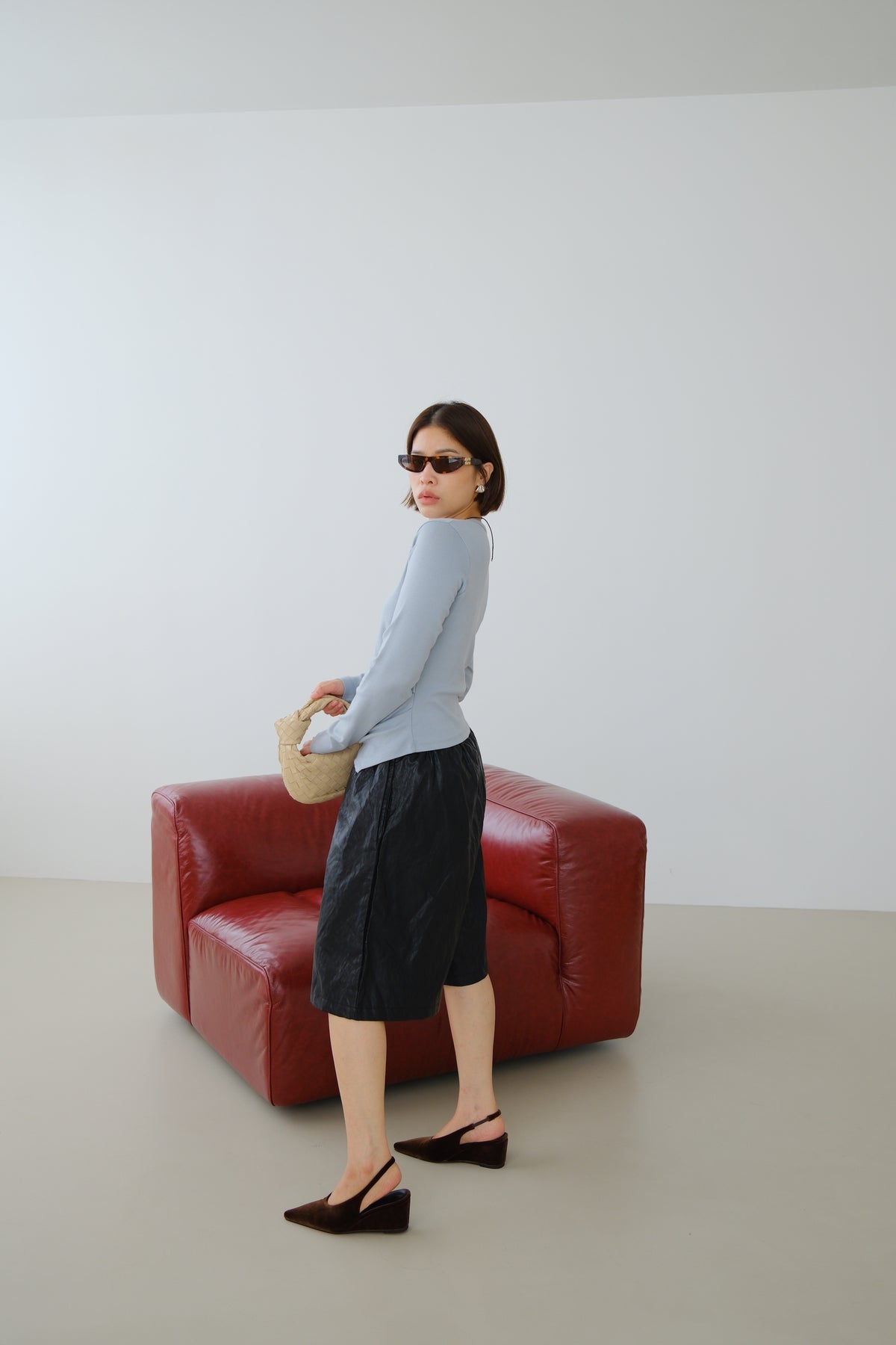 Drape Side Long Sleeve Tee