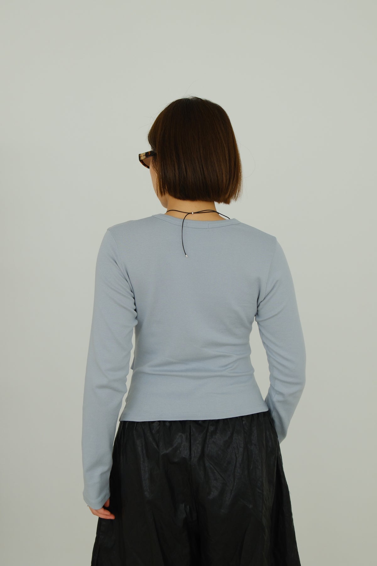 Drape Side Long Sleeve Tee