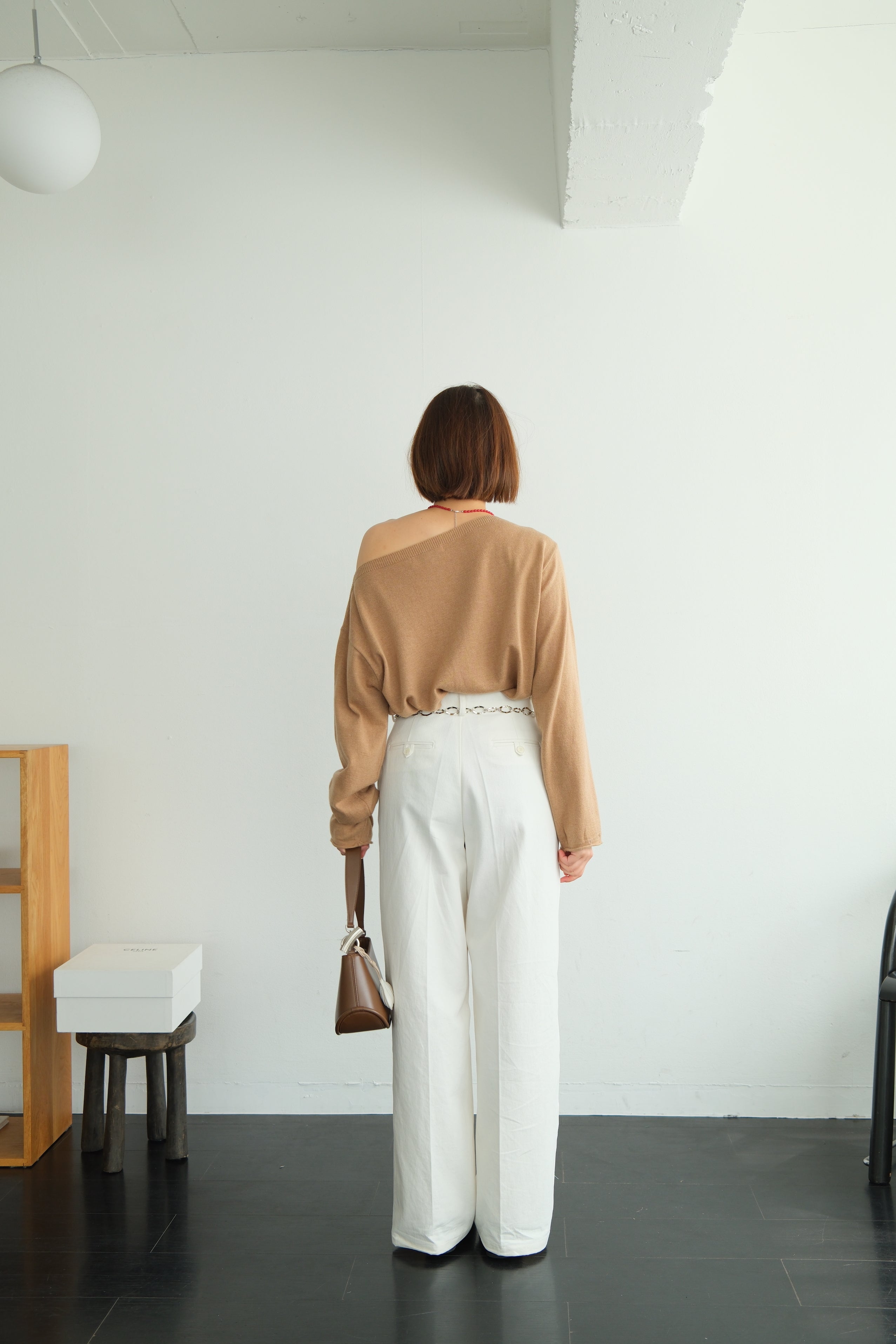Elia Boat Neck Knit Crop Top