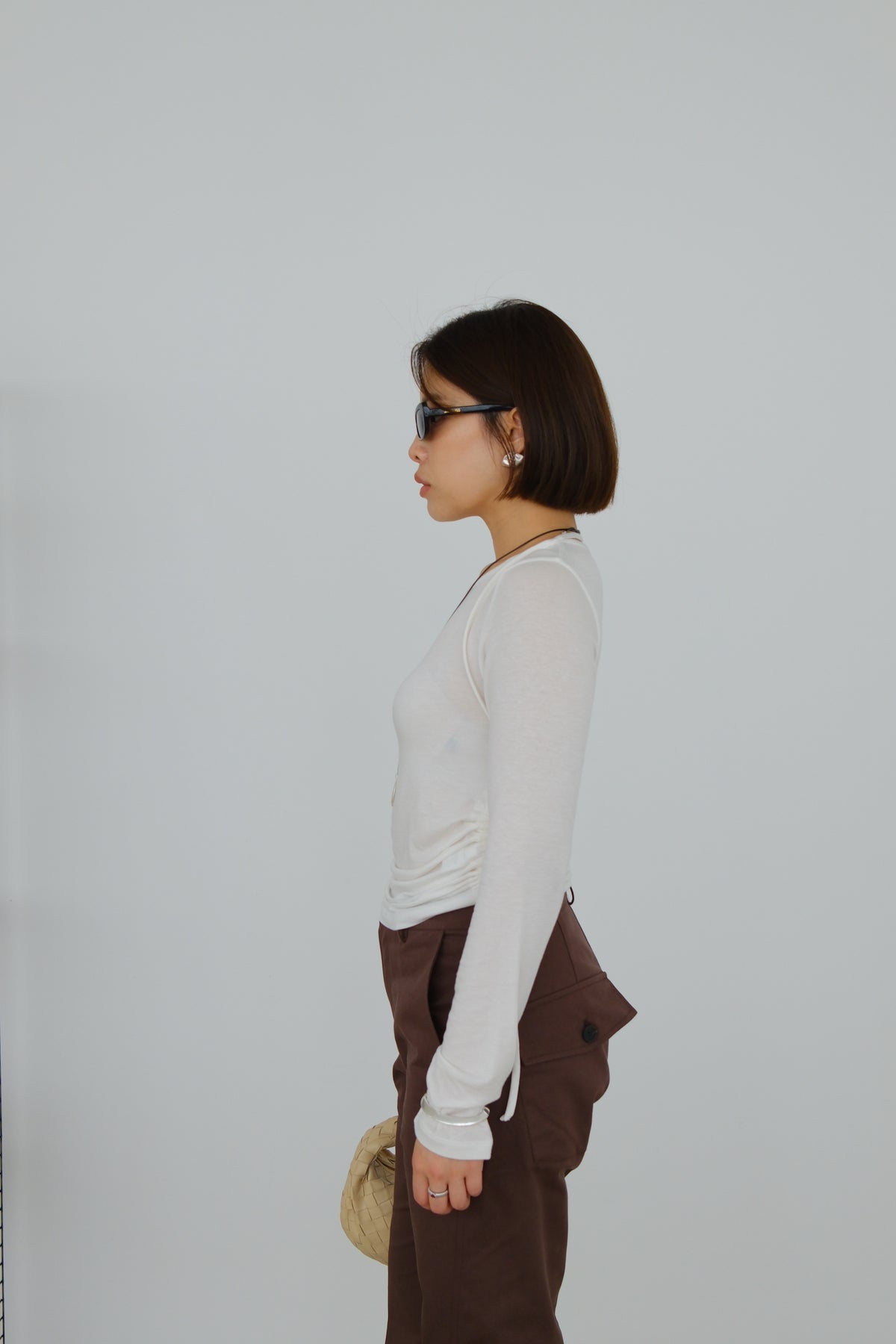 Sola Side Gathered Top