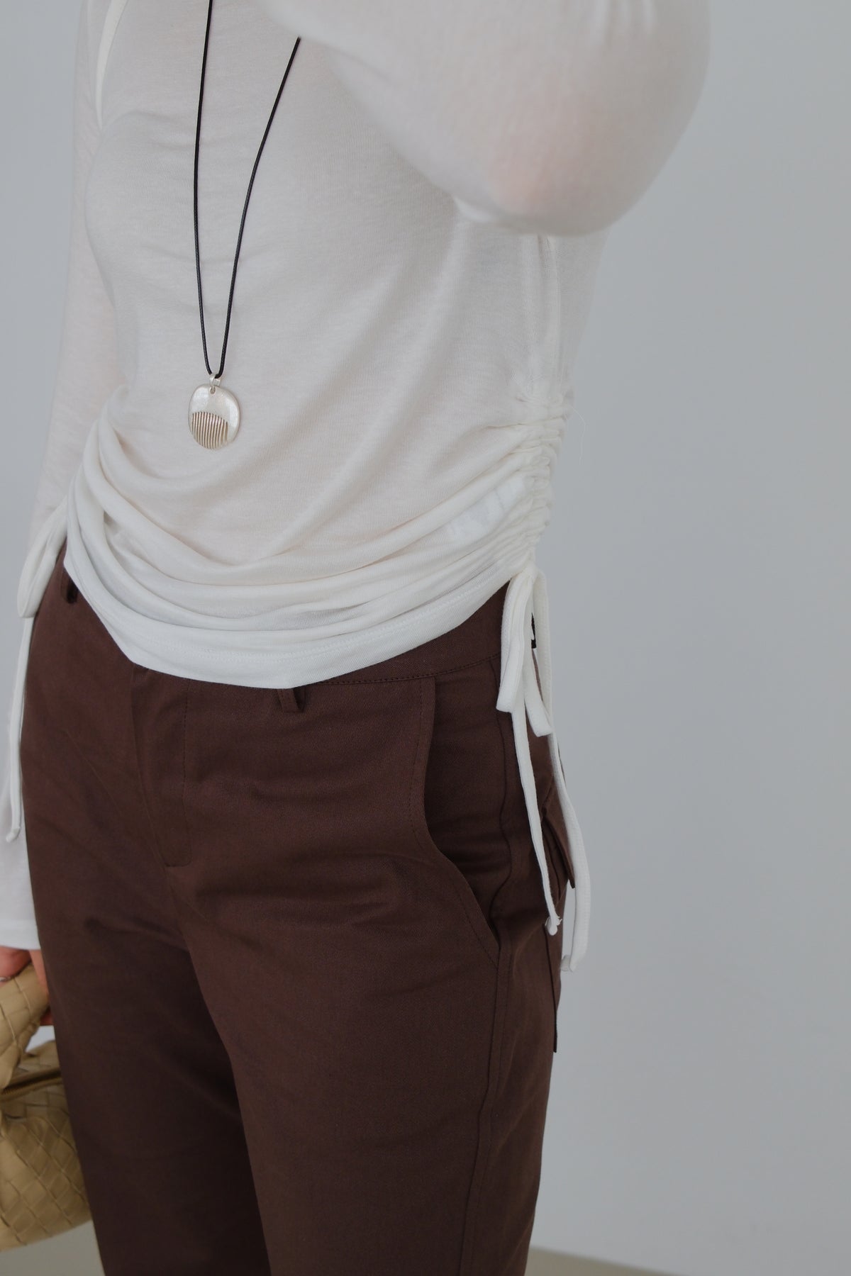 Sola Side Gathered Top