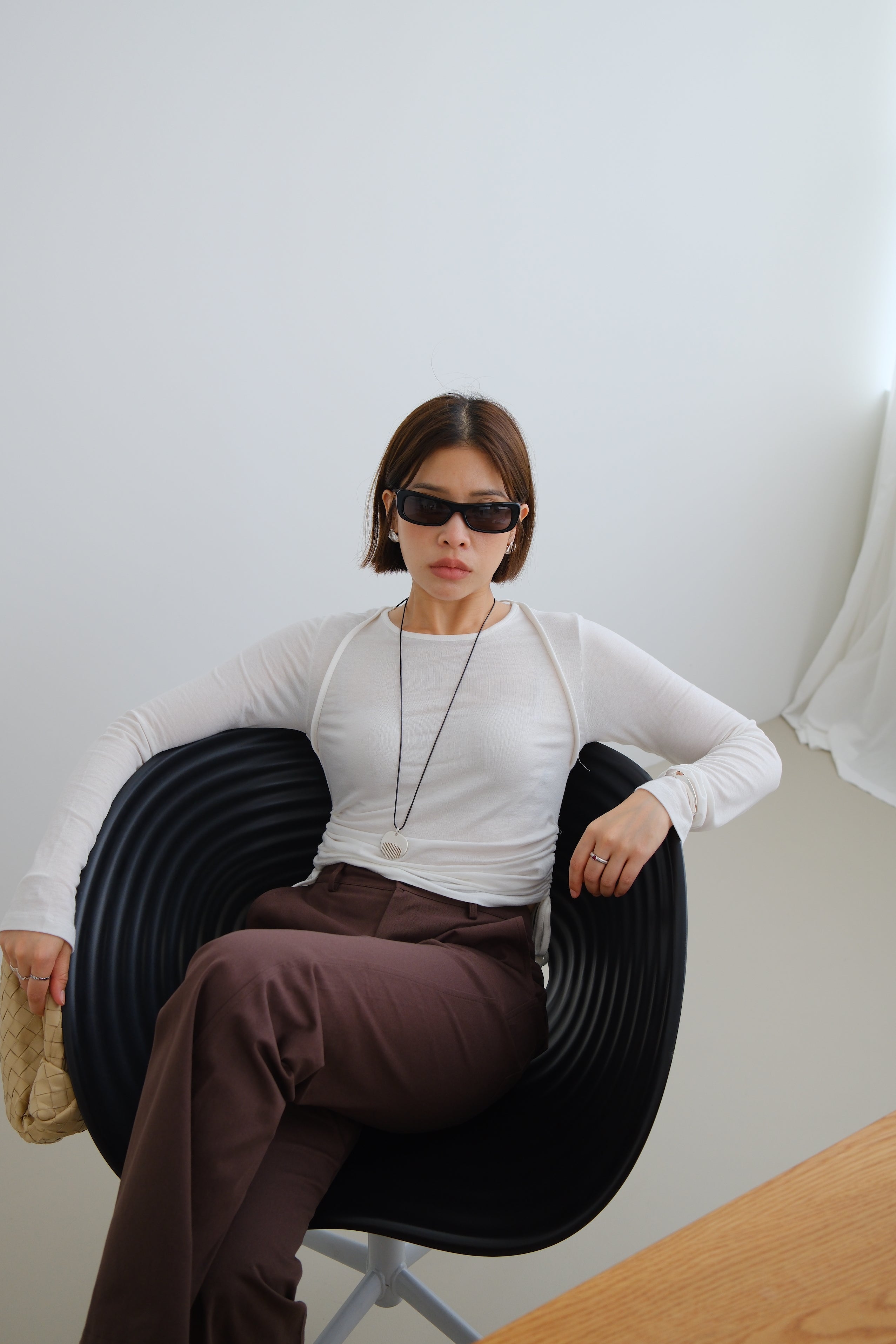 Sola Side Gathered Top