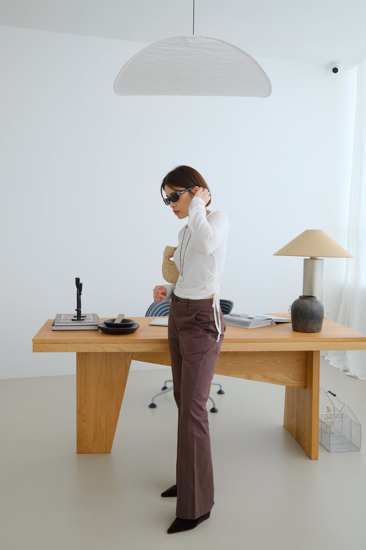 Sola Side Gathered Top