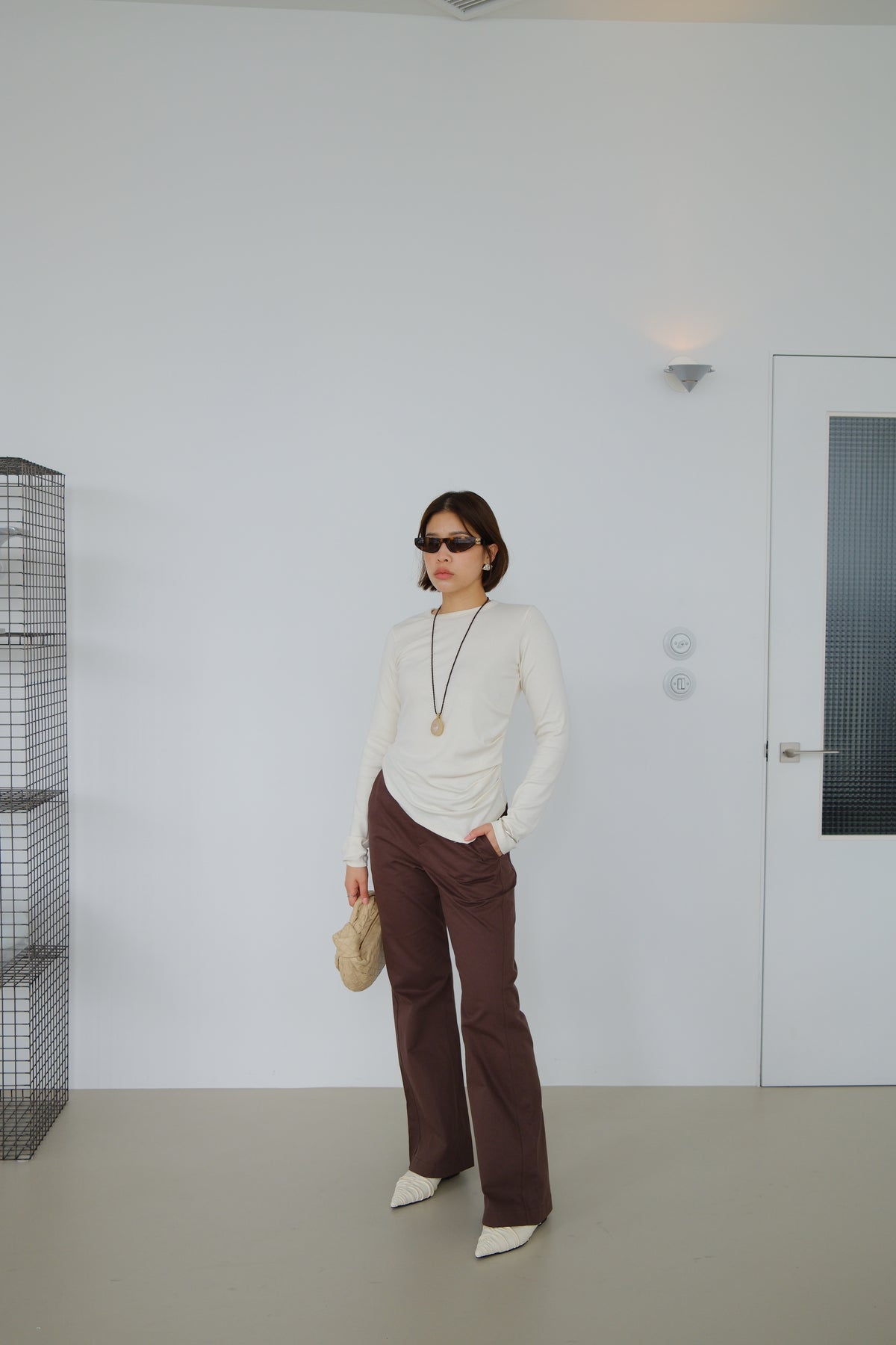 Nora Seam Flared Trousers