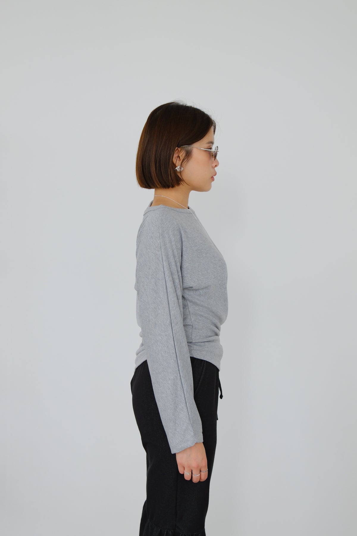 Riva Asymmetric Sleeve Top