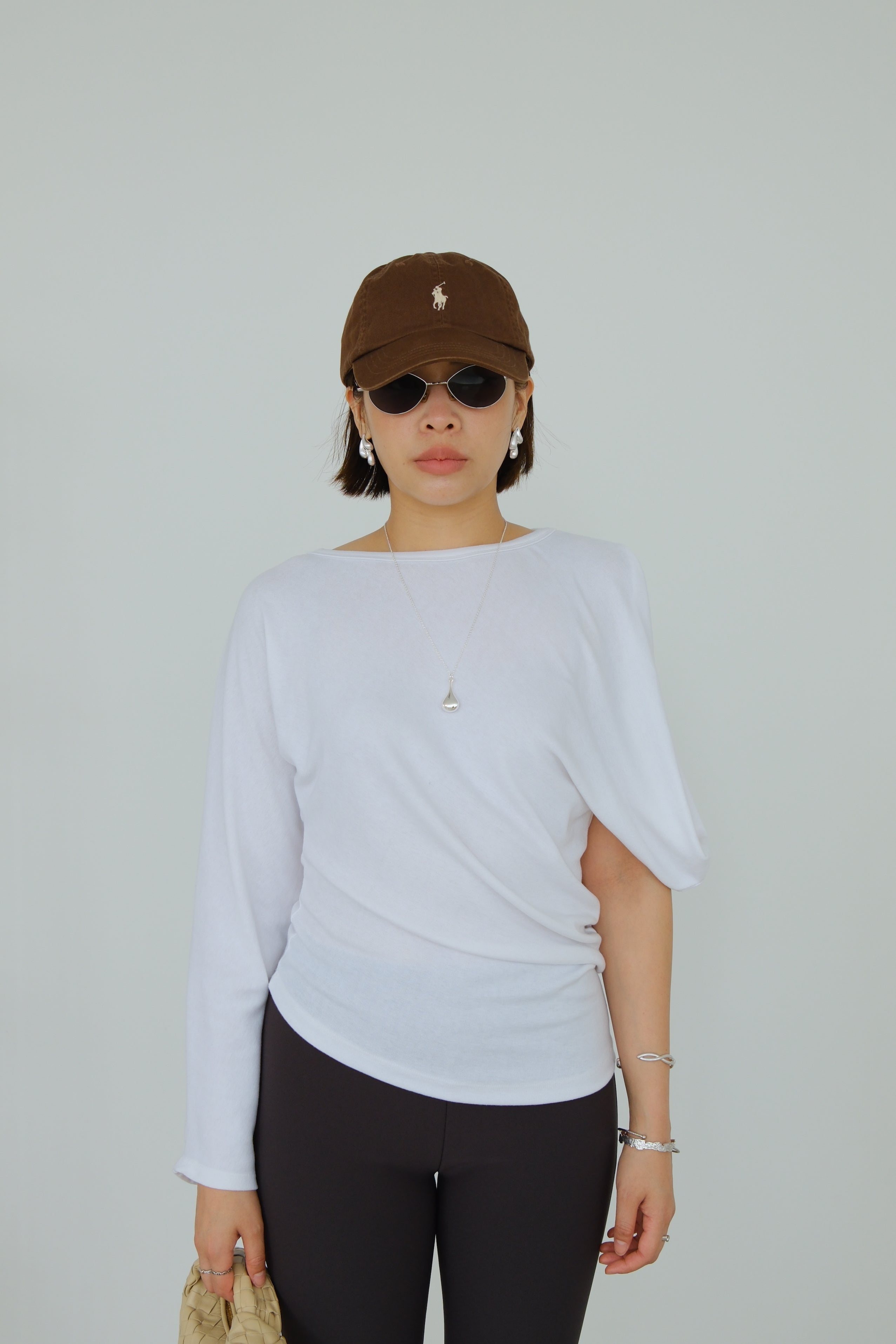 Riva Asymmetric Sleeve Top