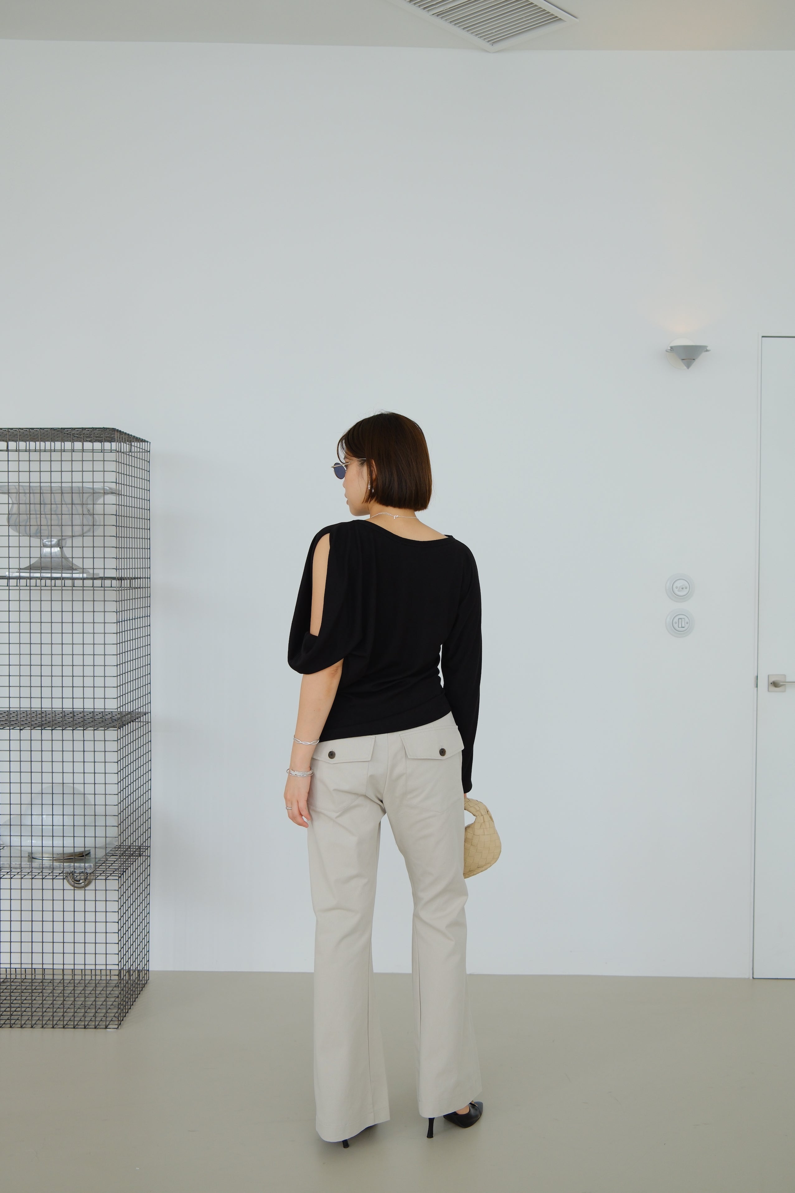 Riva Asymmetric Sleeve Top