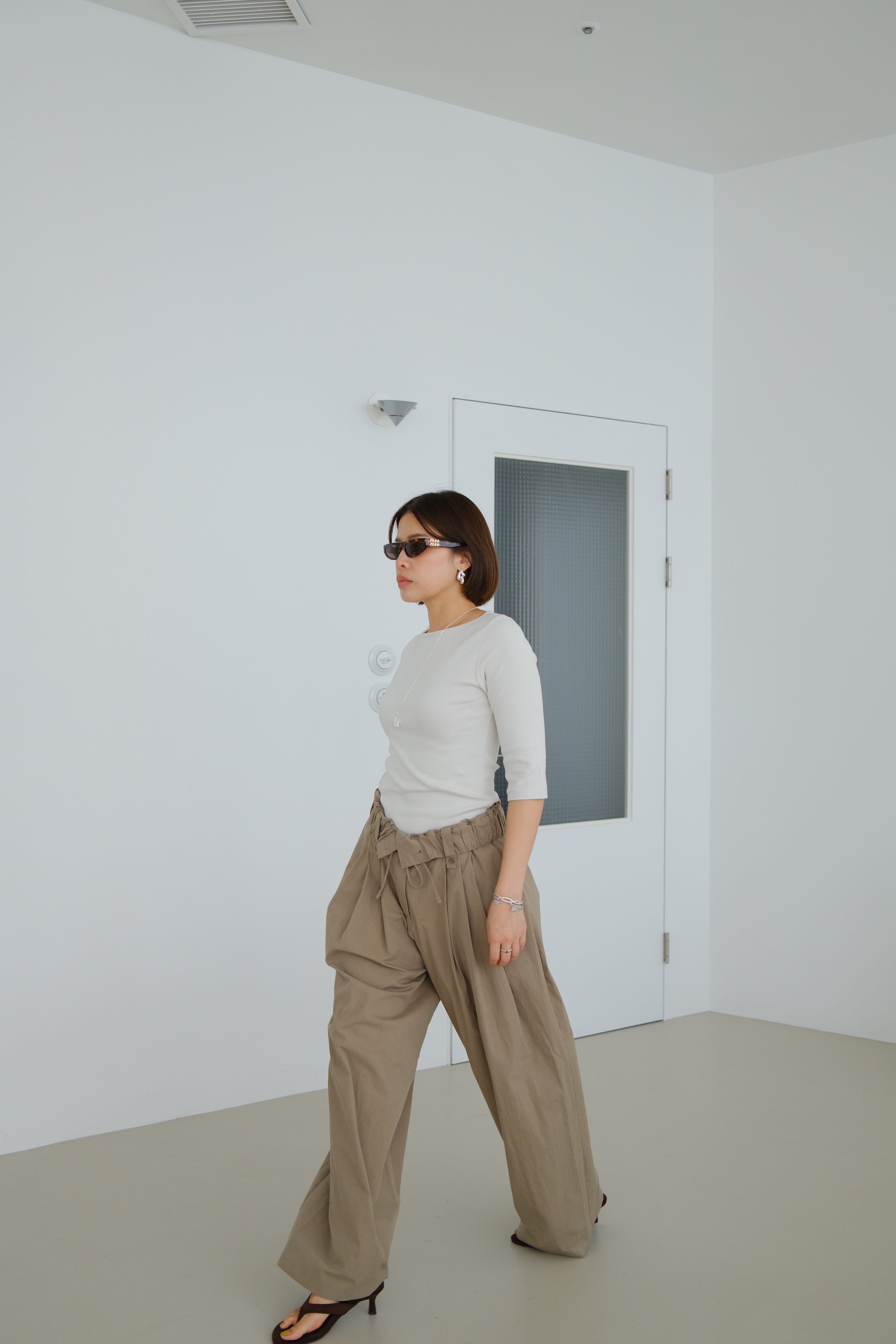 Soleil Roll-Up Waist Trousers