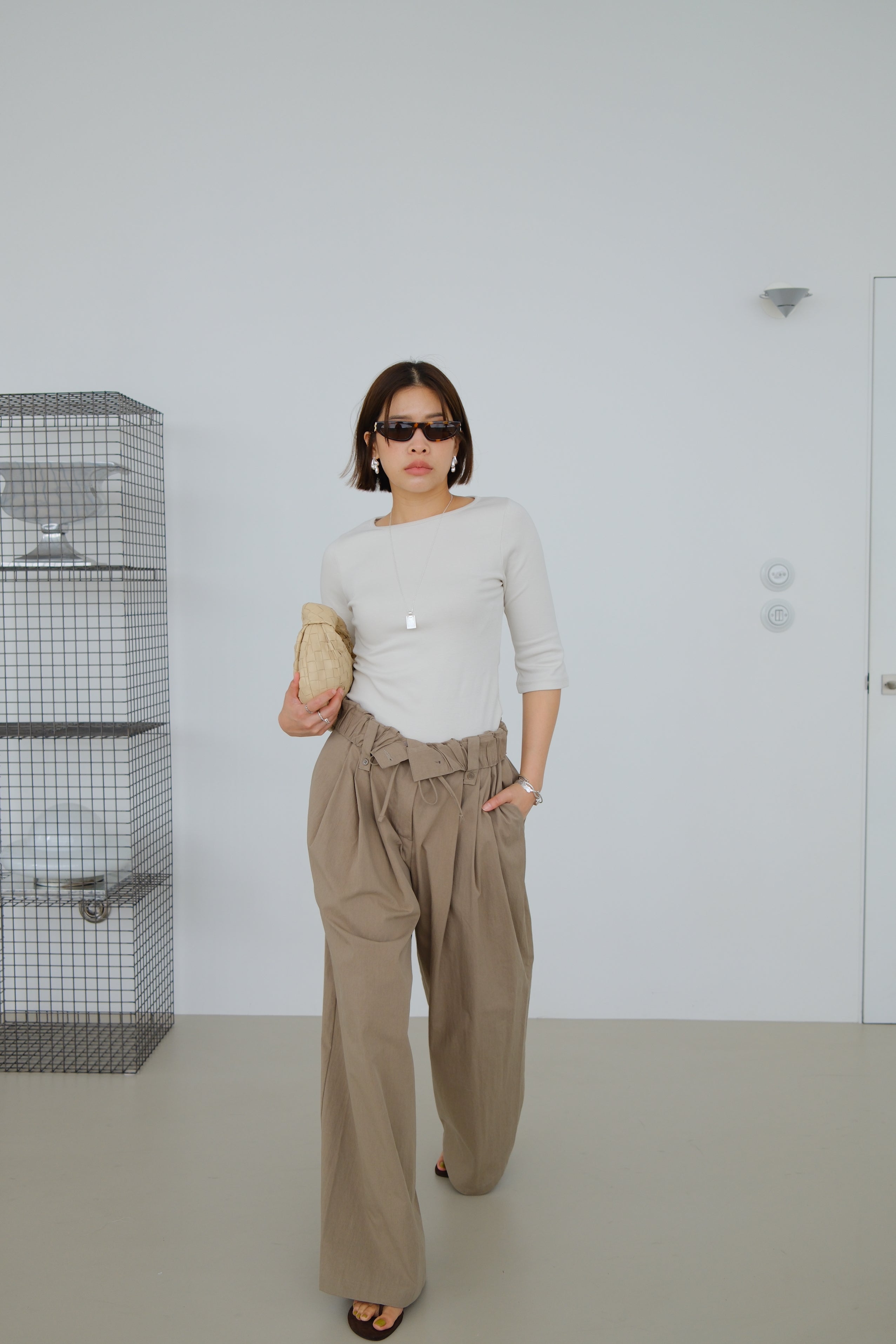 Soleil Roll-Up Waist Trousers