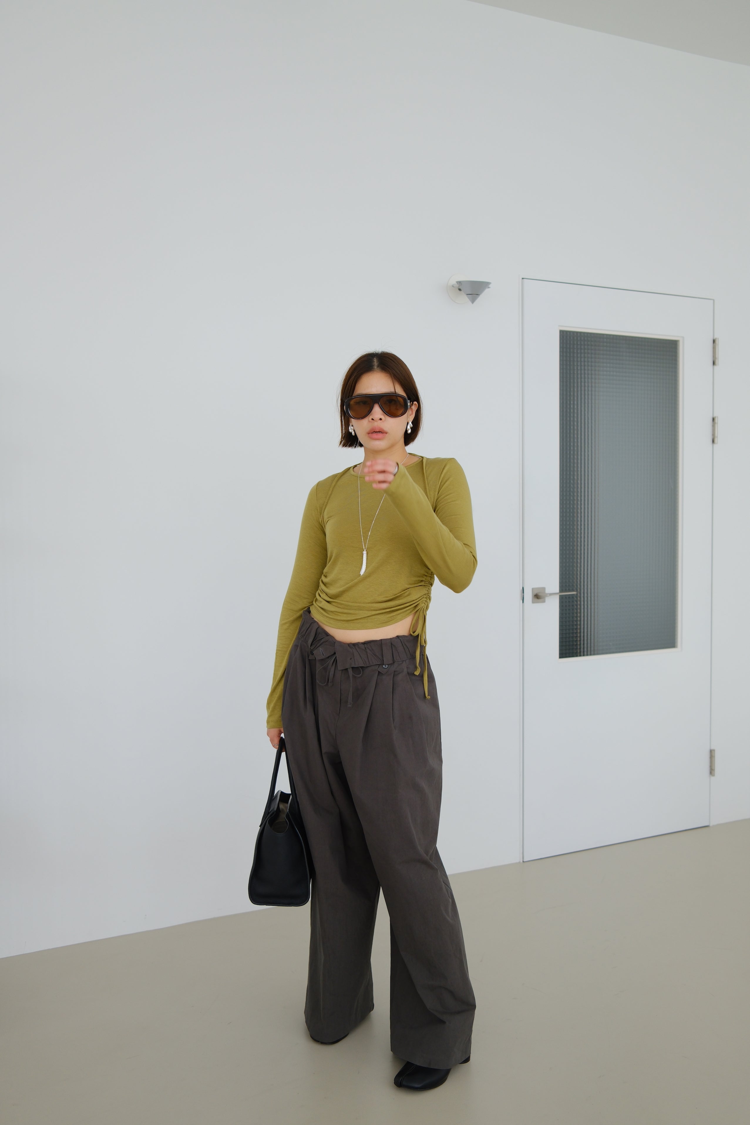 Soleil Roll-Up Waist Trousers
