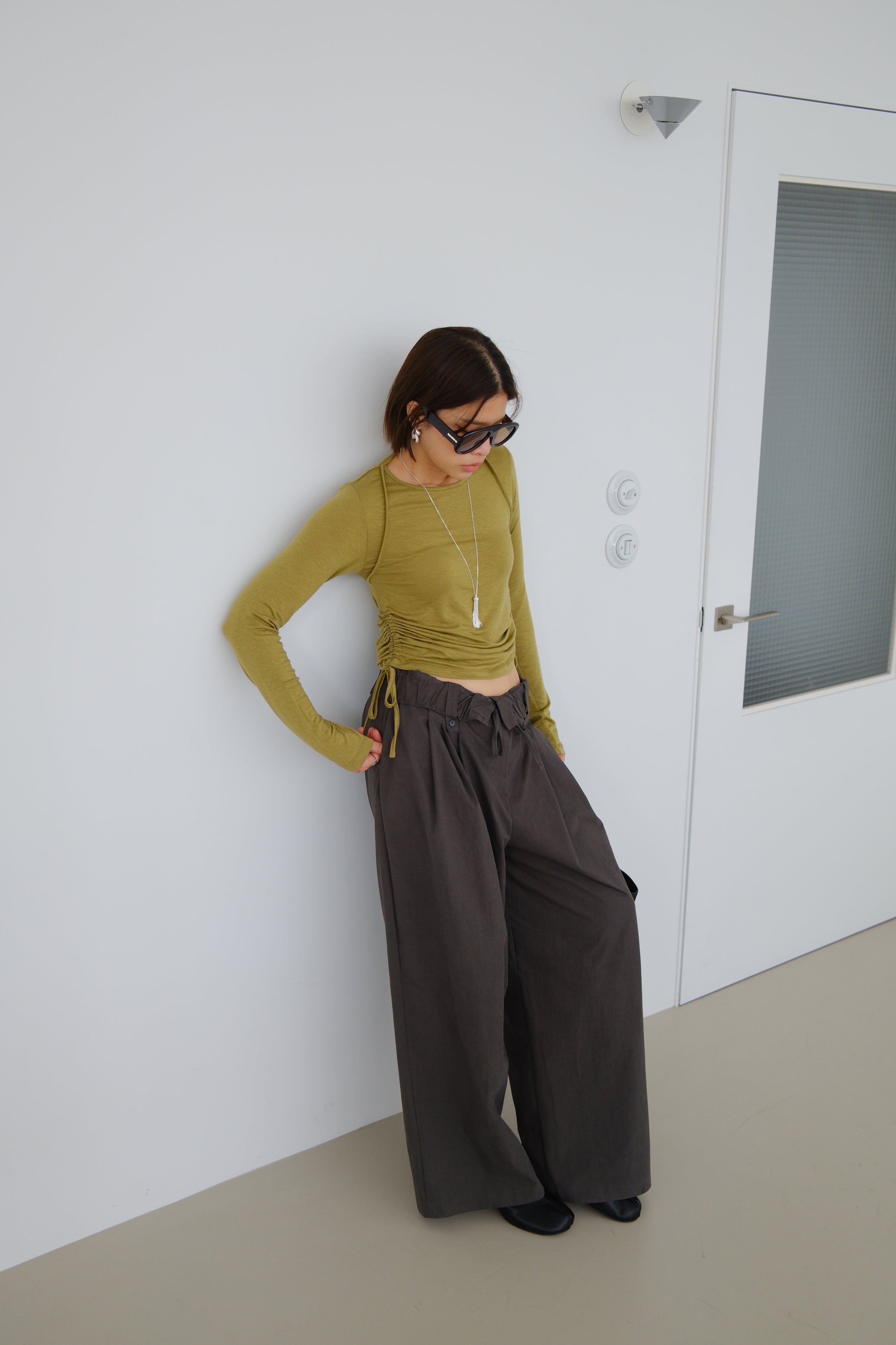 Soleil Roll-Up Waist Trousers