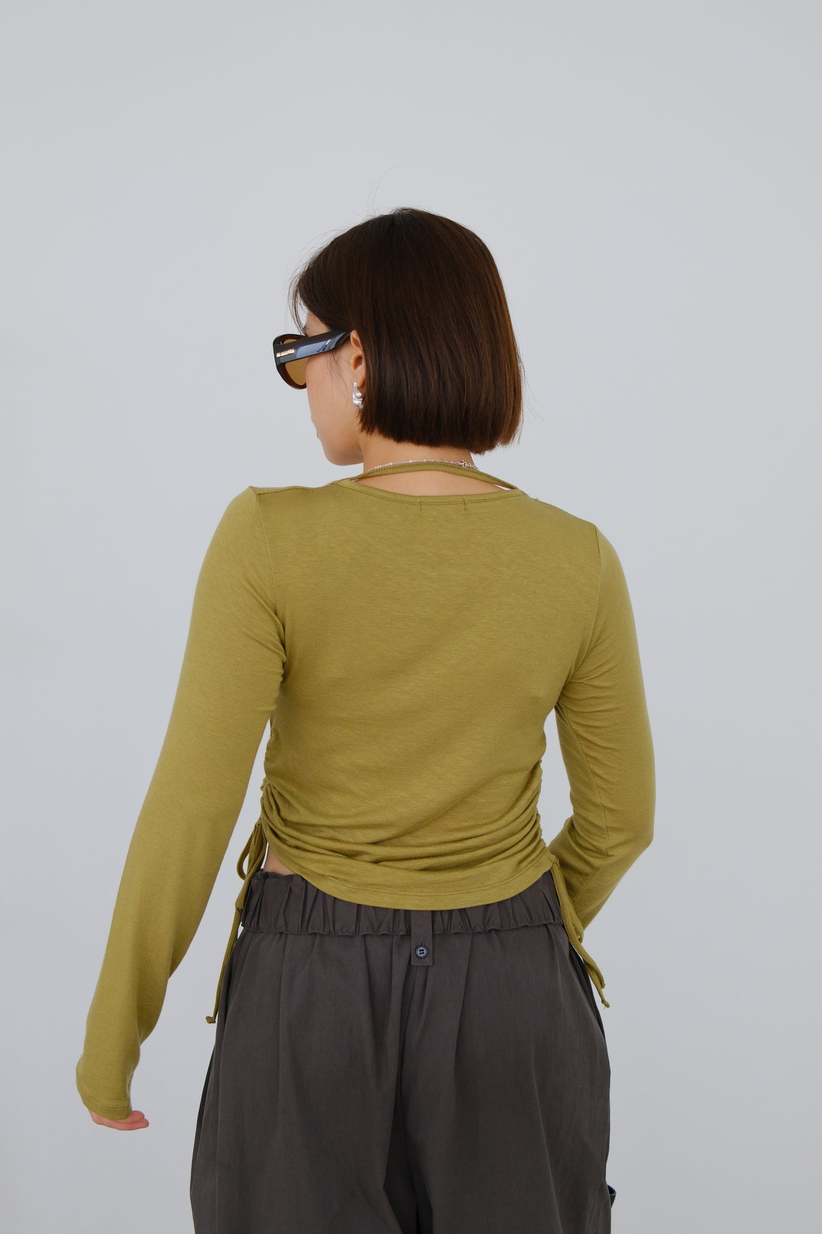 Sola Side Gathered Top