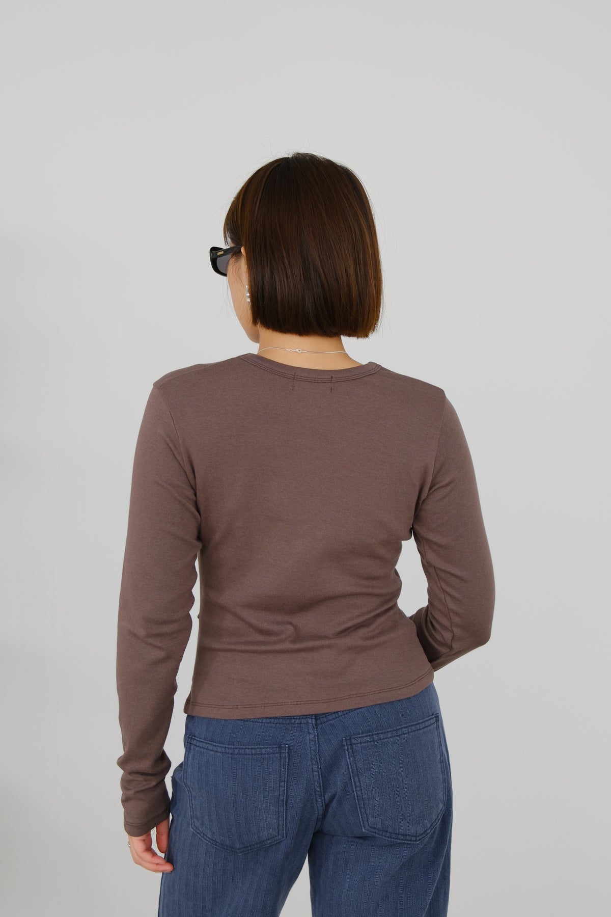Drape Side Long Sleeve Tee