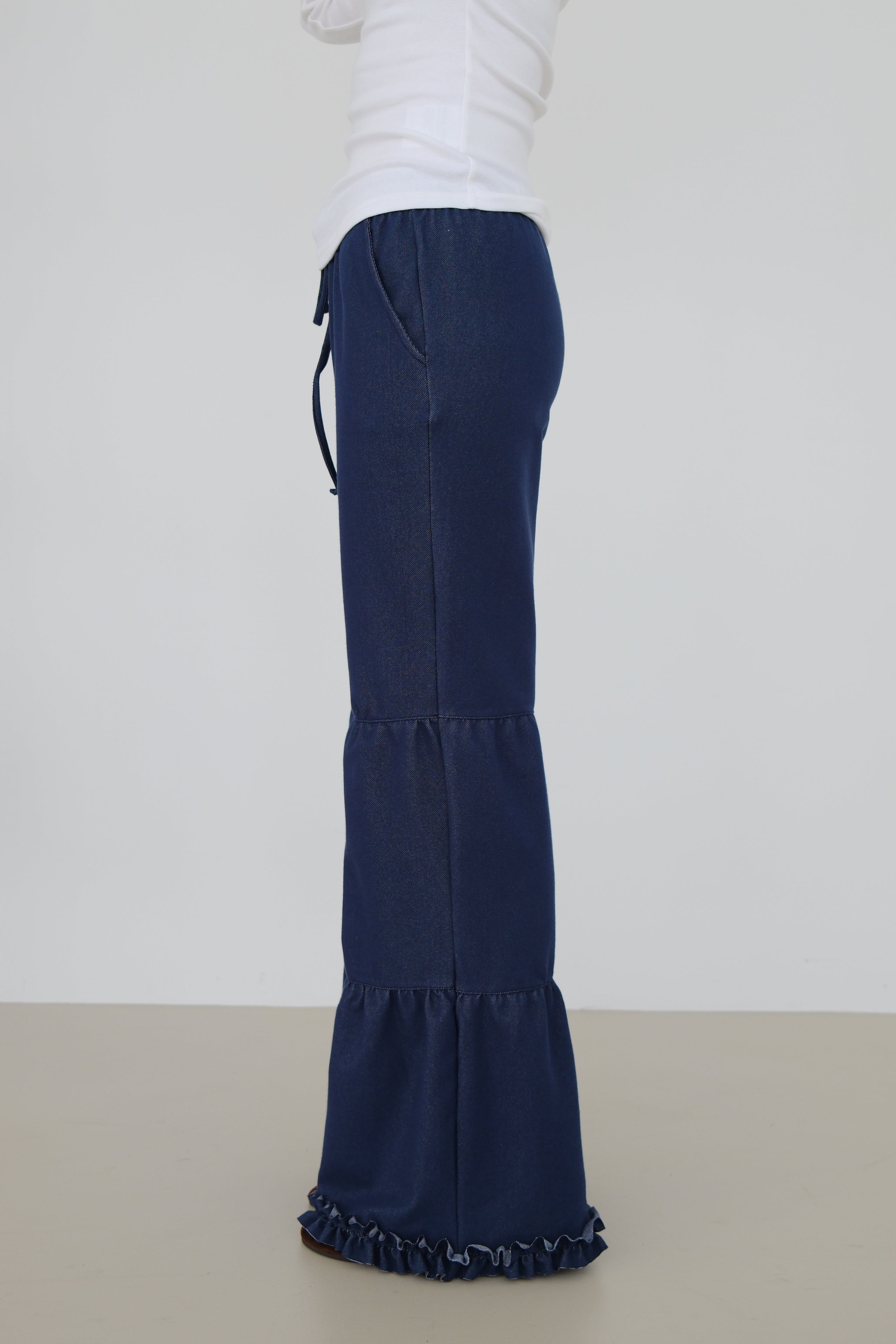 Demi Panel Flare Denim Pants