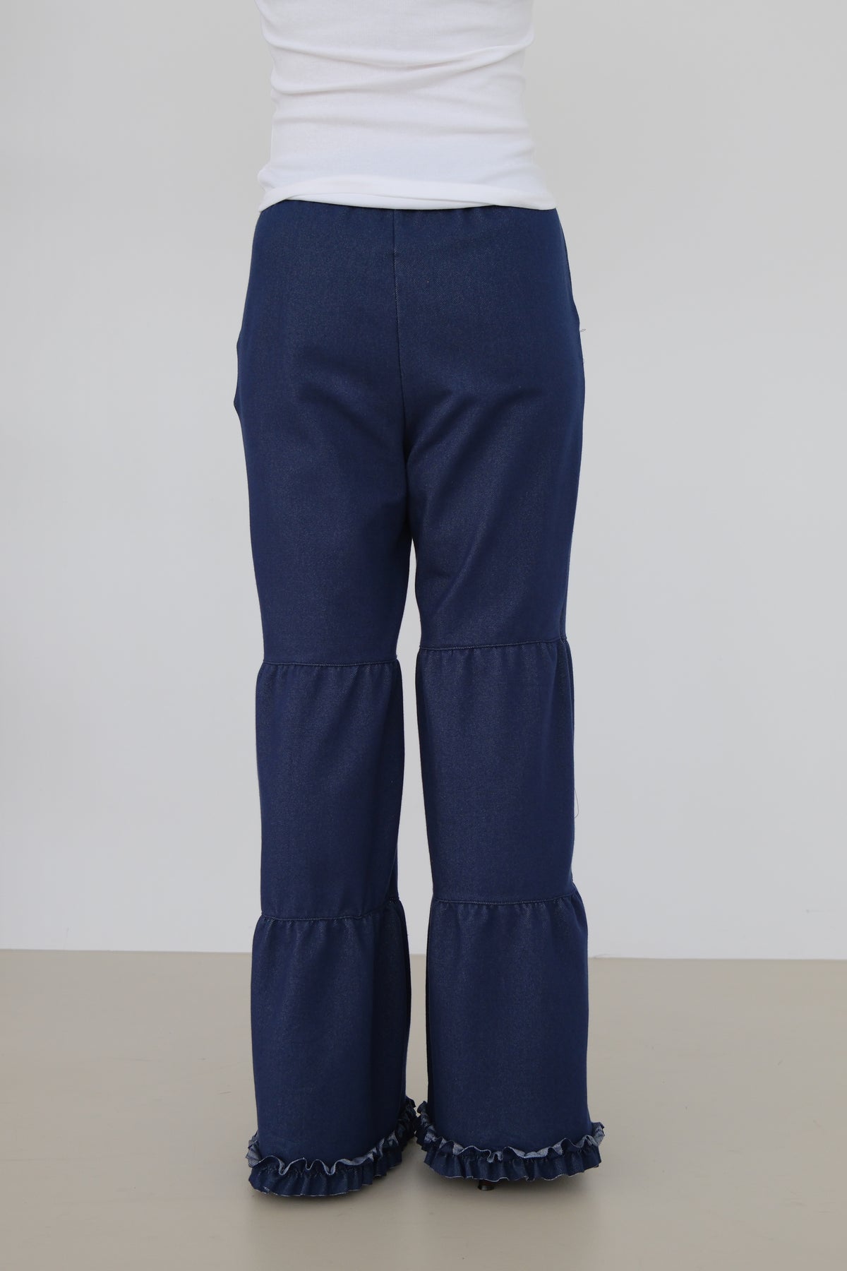 Demi Panel Flare Denim Pants