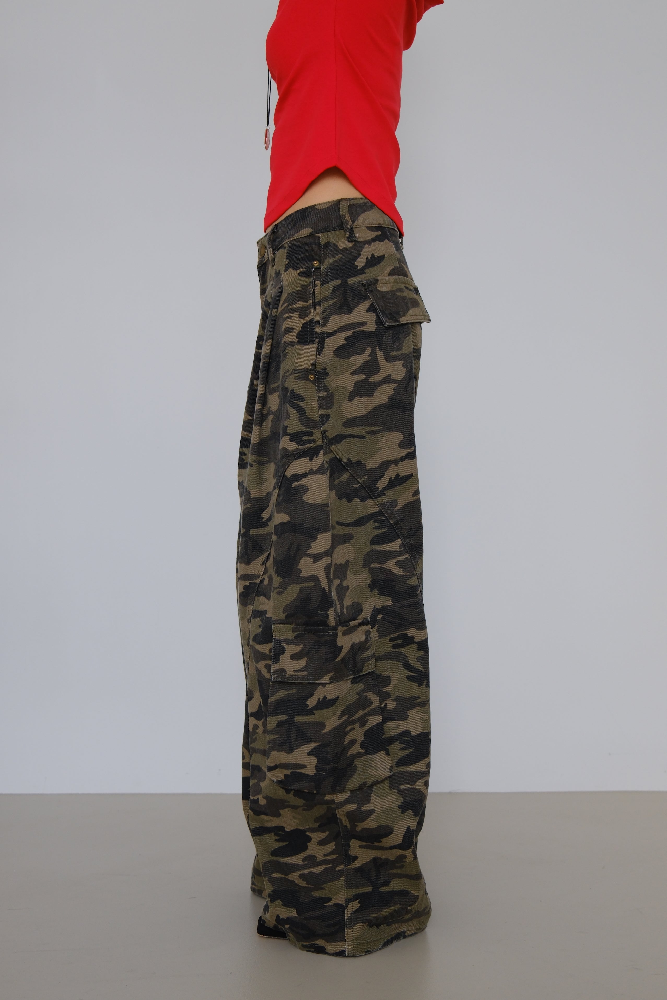 Ryder Camo Barrel Pants