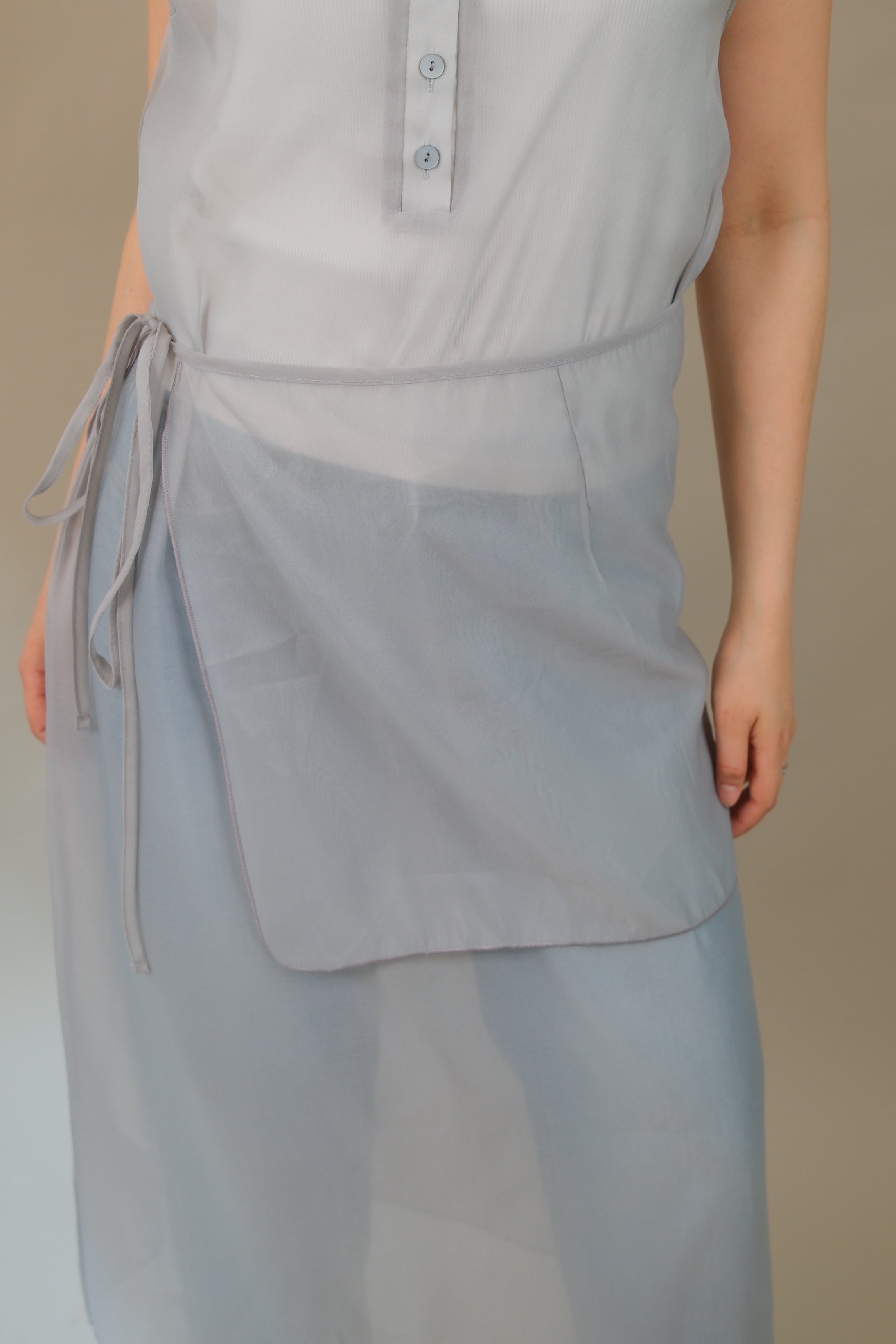 Sheer Overlay Maxi Dress
