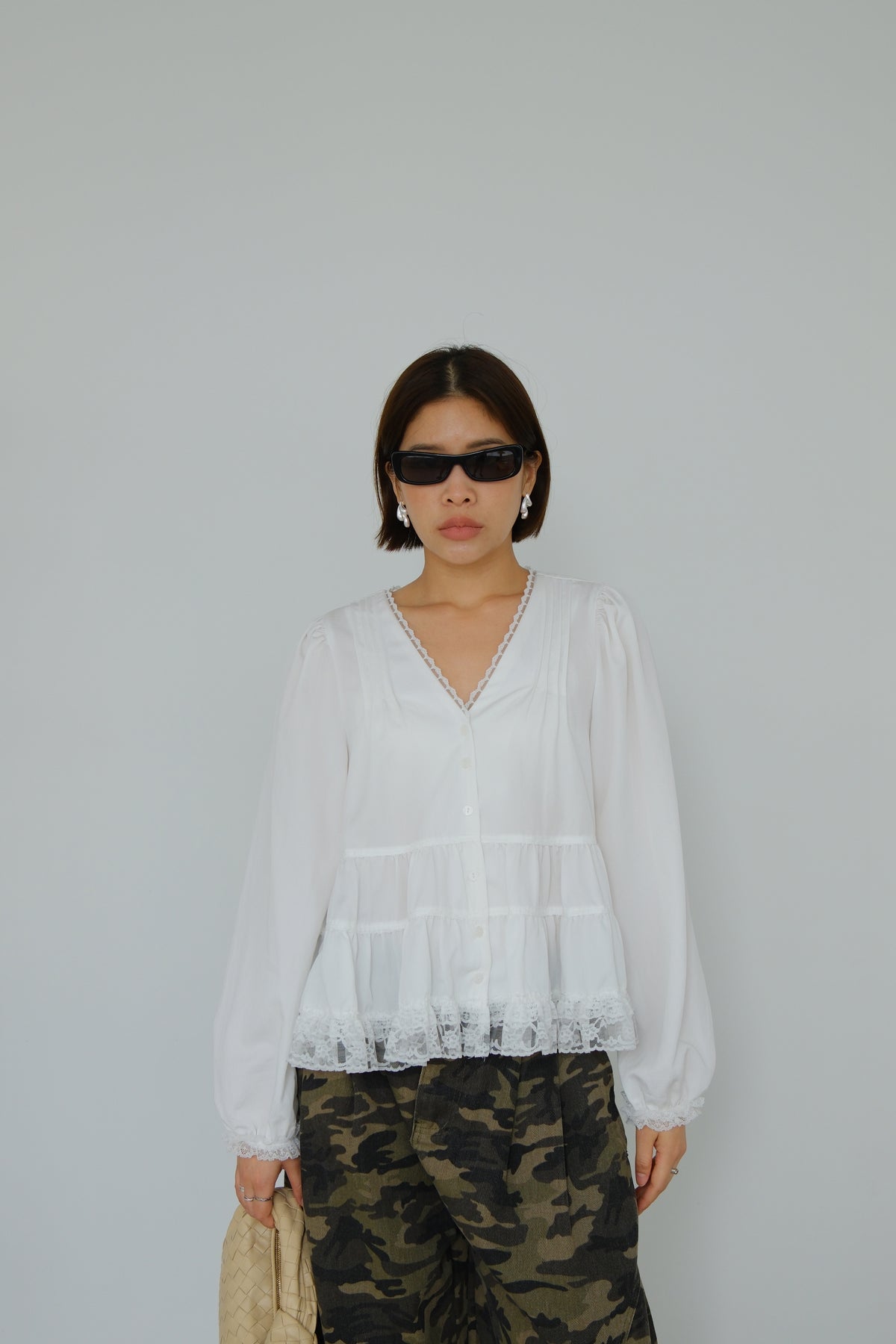 Sylvie Tiered Ruffle Blouse