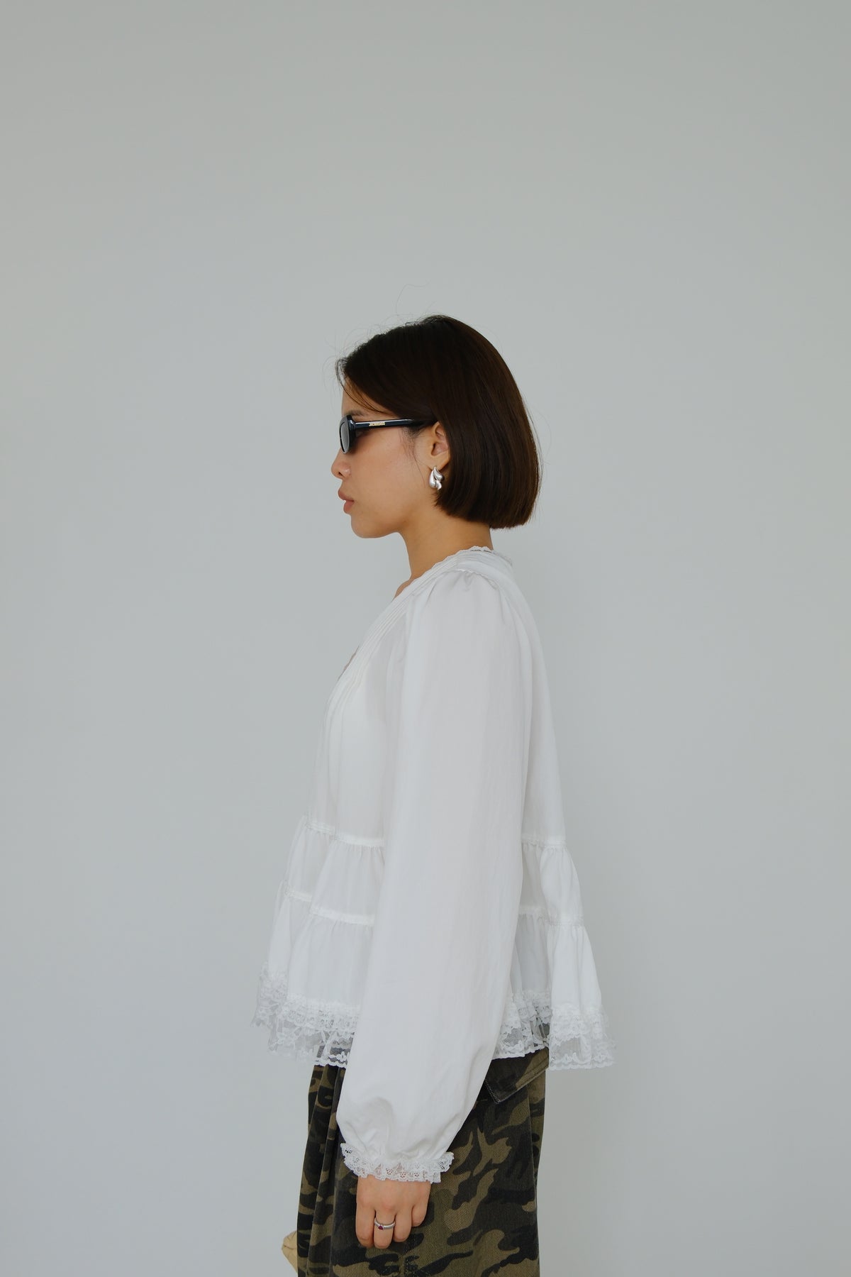 Sylvie Tiered Ruffle Blouse