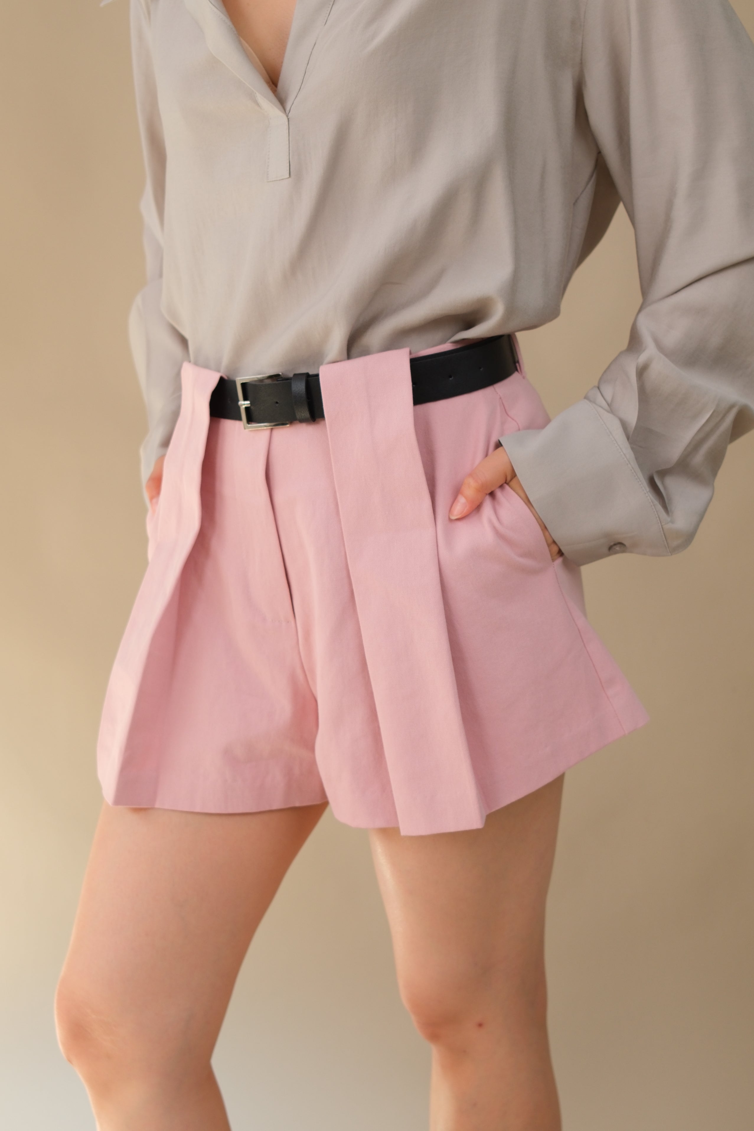 Lindi Structured Pleat Shorts