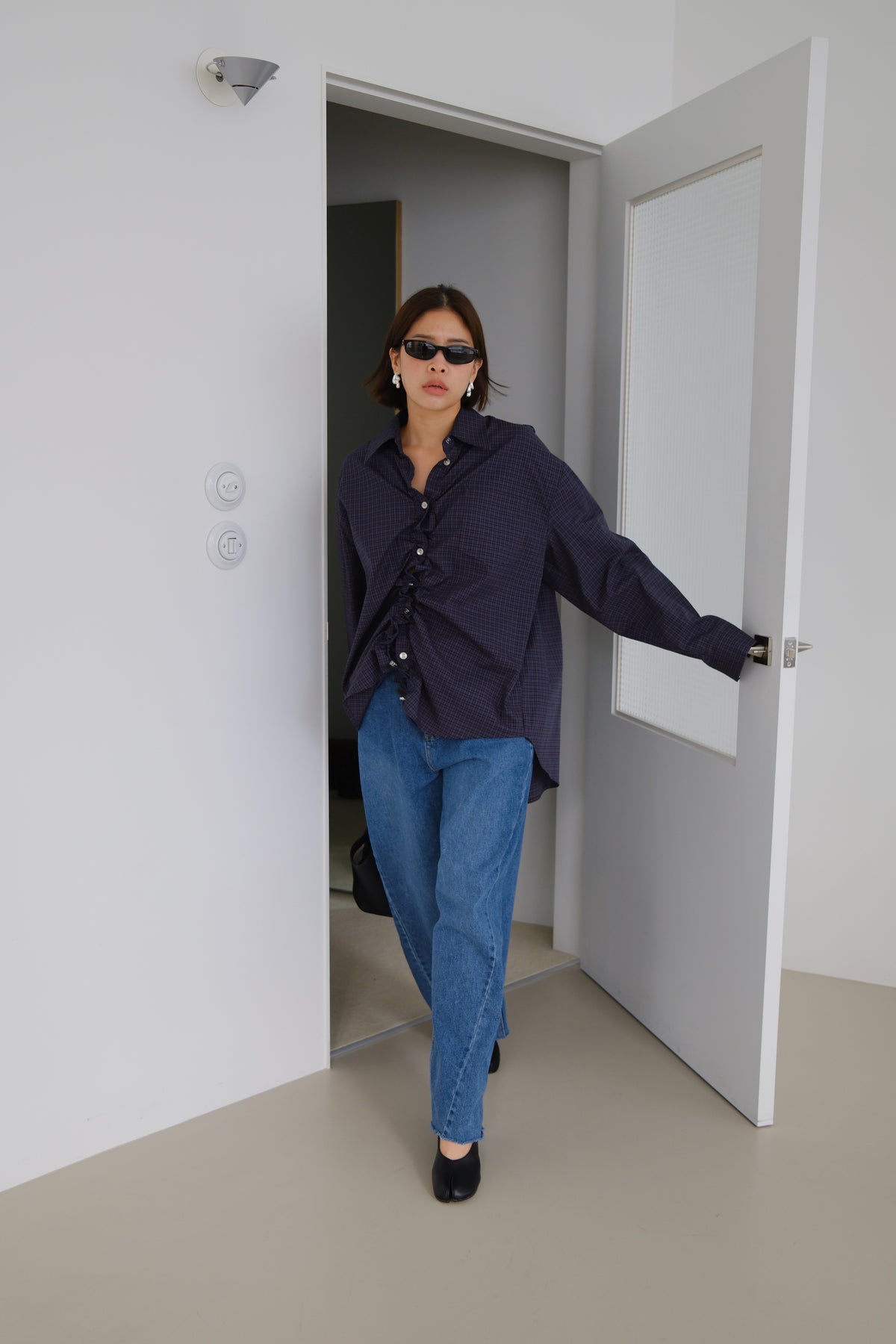 Aster Ruched Oversized Shirt