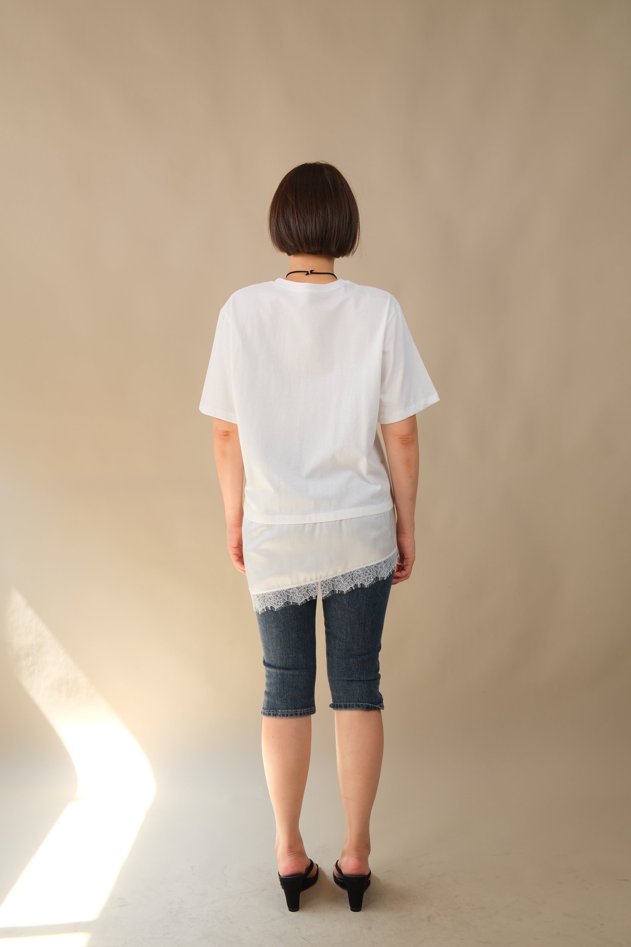 Lola Lace Hem Asymmetric Tee