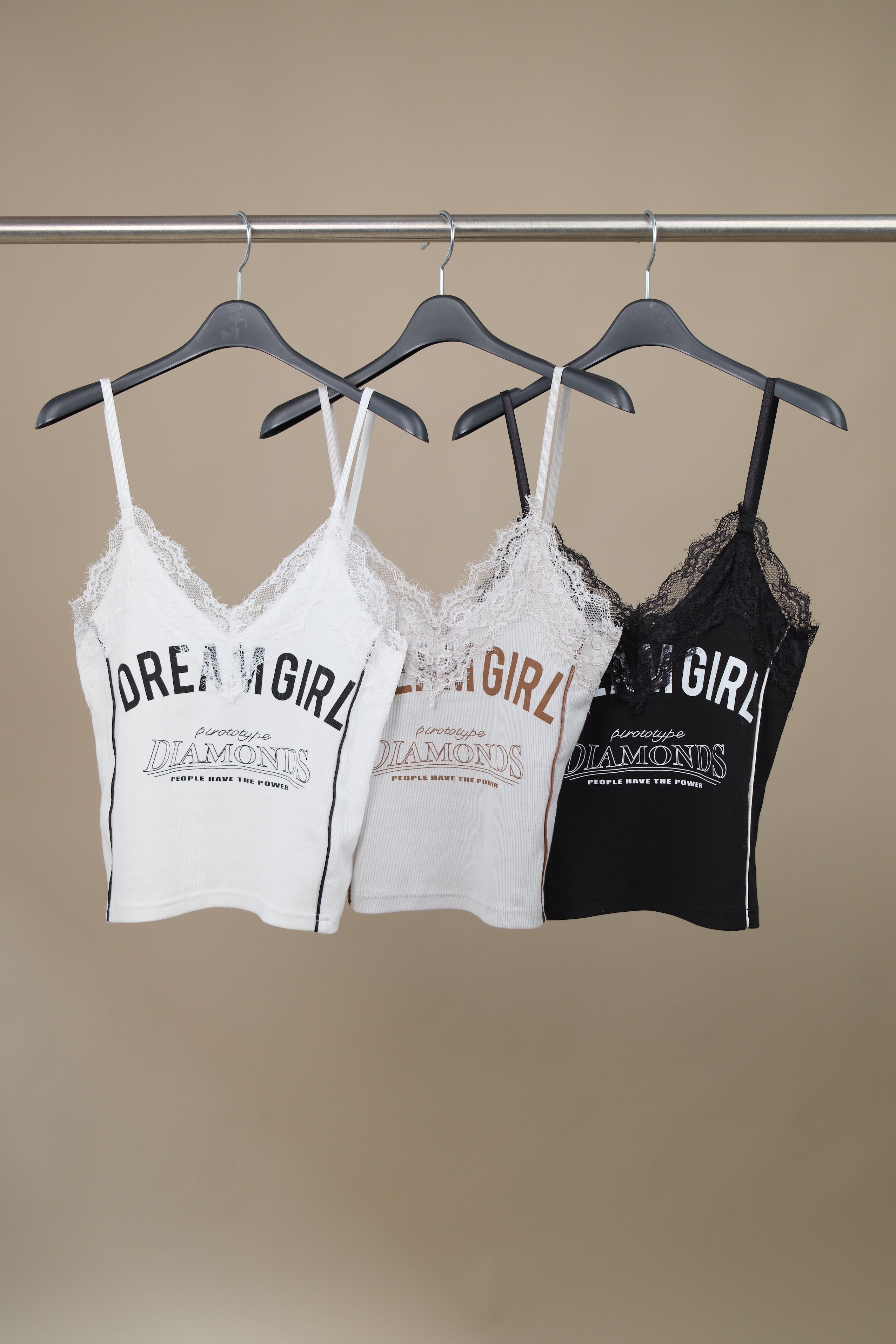 Dreamgirl Lace edge cami top