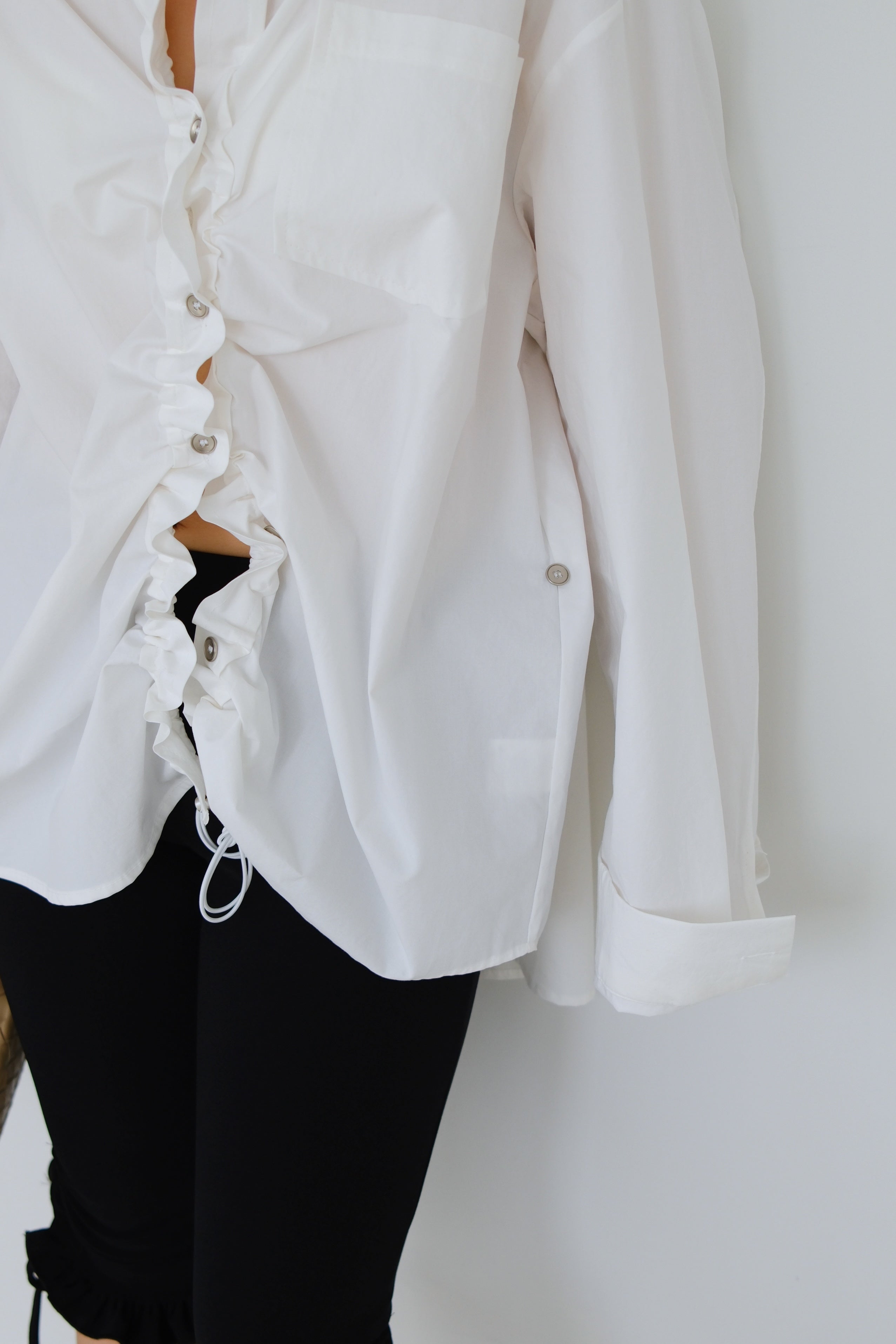 Aster Ruched Oversized Shirt