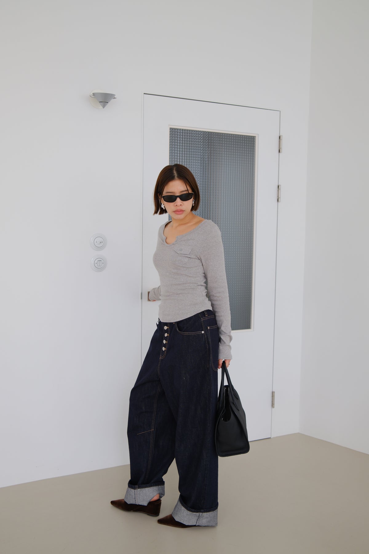Mia Mini Pocket Long Sleeve Top