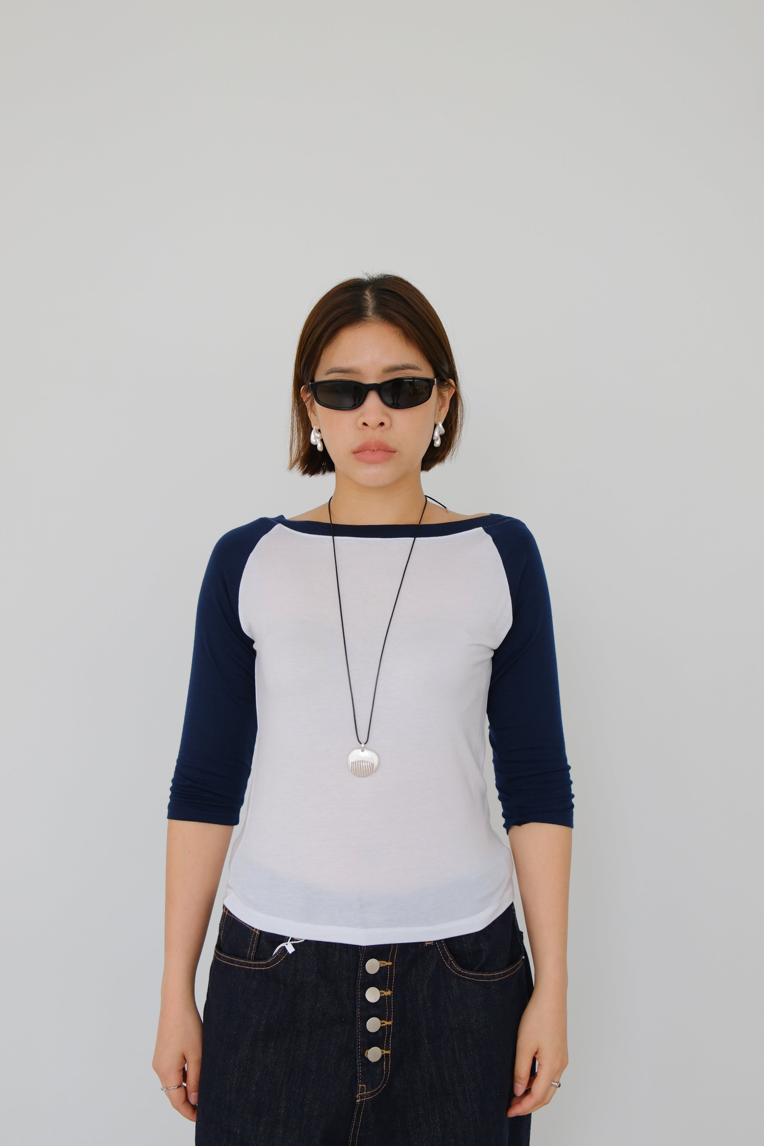 Romy Boat Neck Raglan Tee