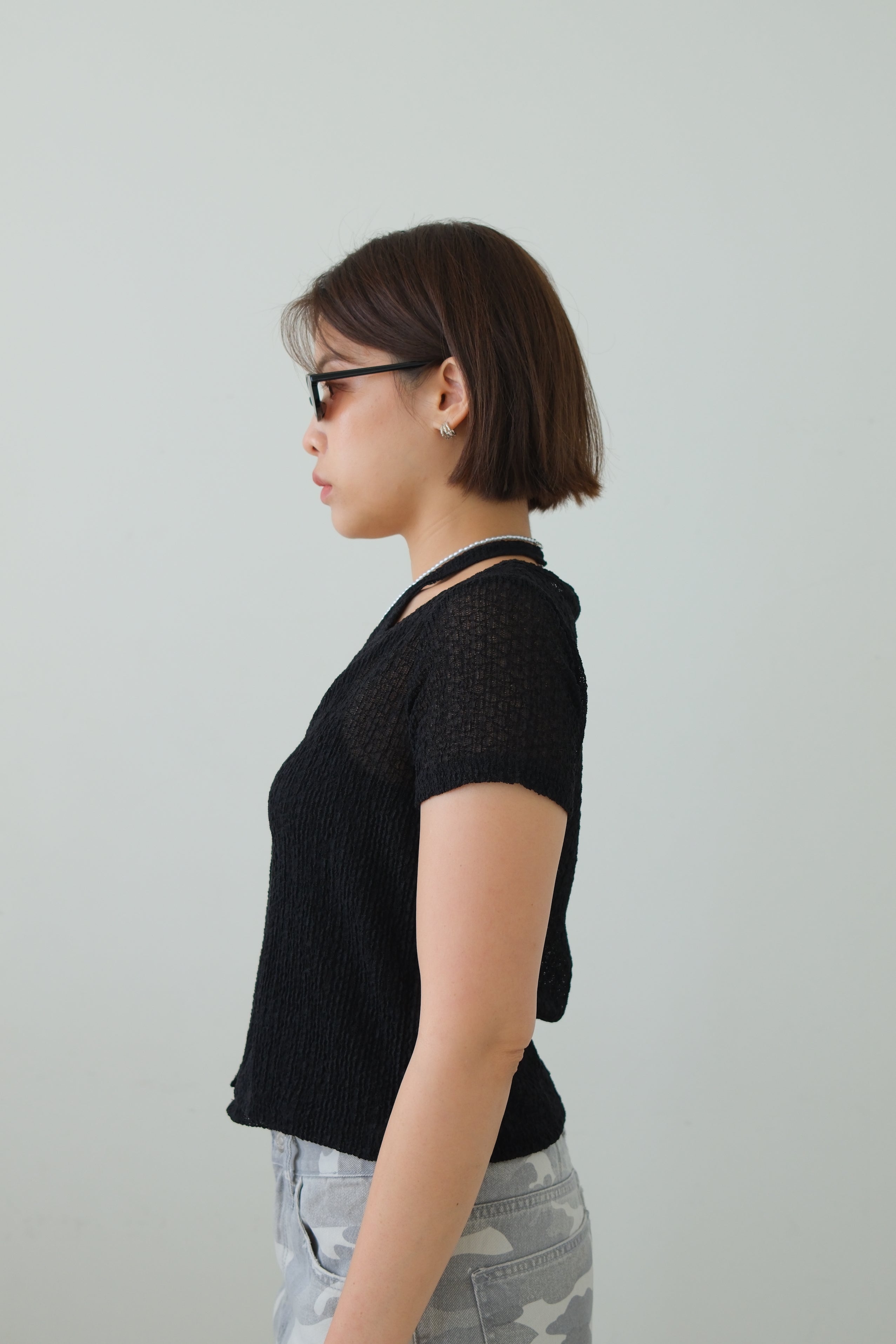 Echo Layered Halter Crop