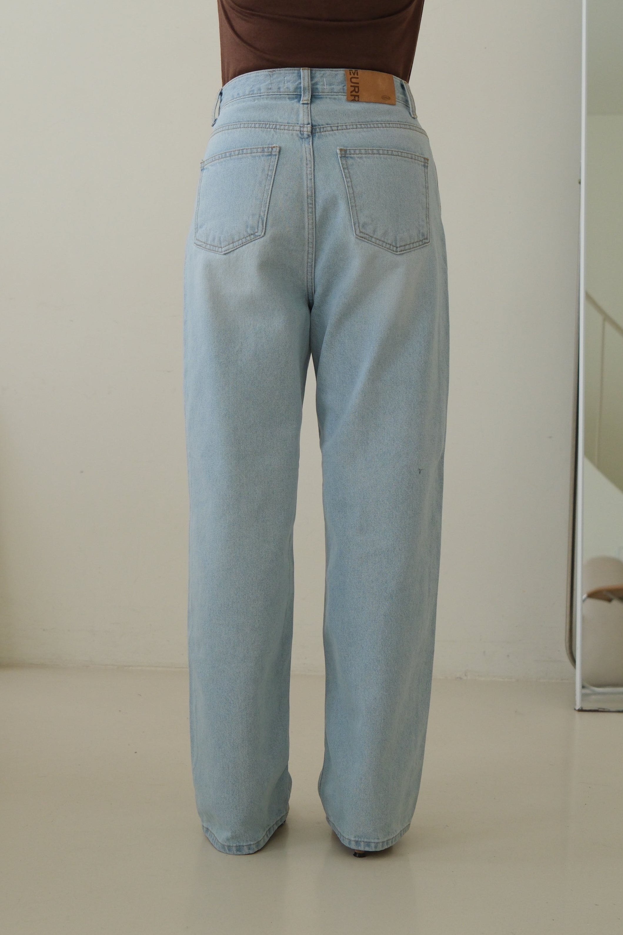 Icy blue highrise slim jeans