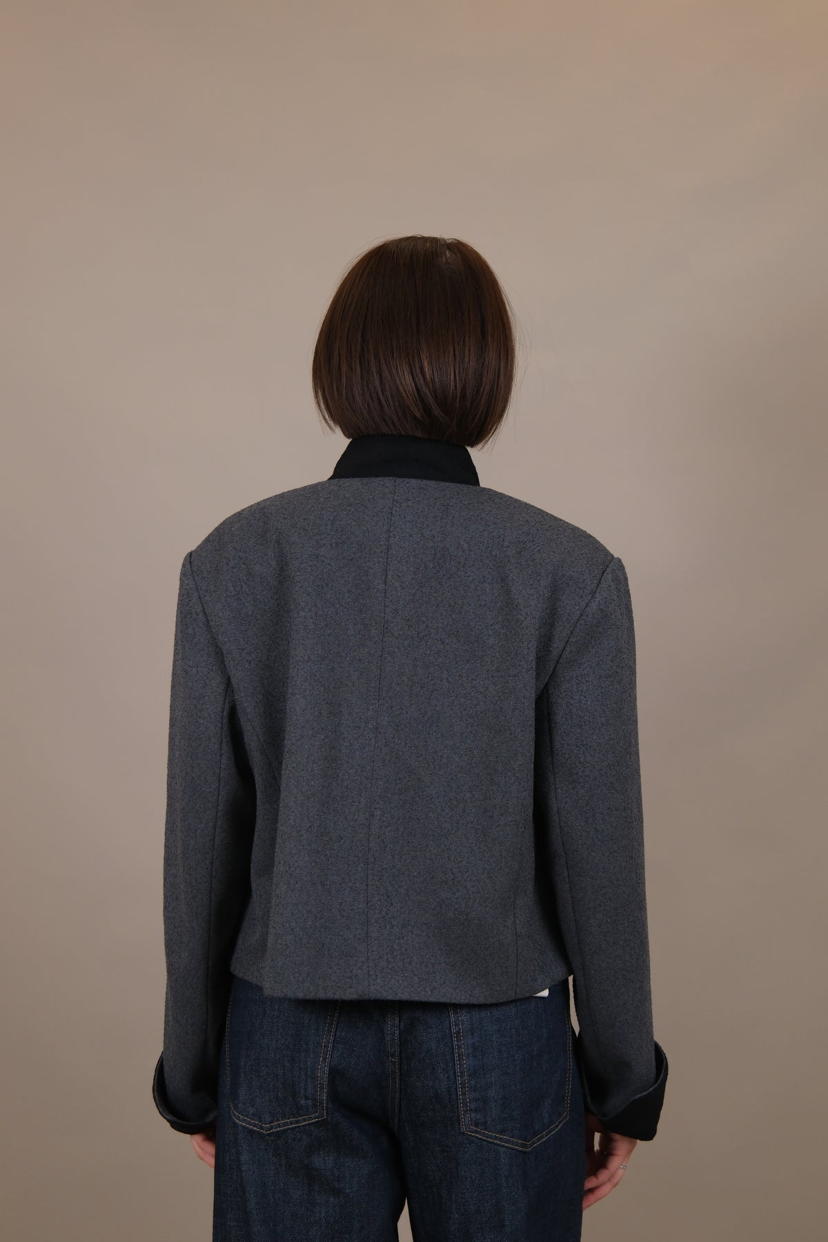 Sabine Military Button Open Jacket