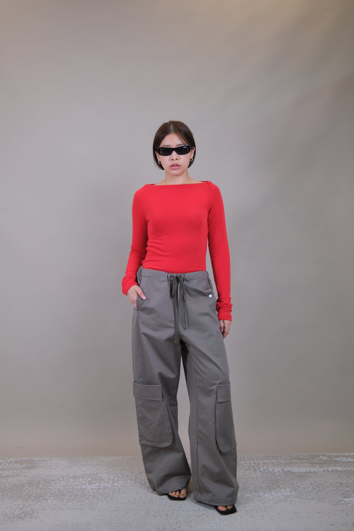 Aimee Fitted Boat Neck Tee