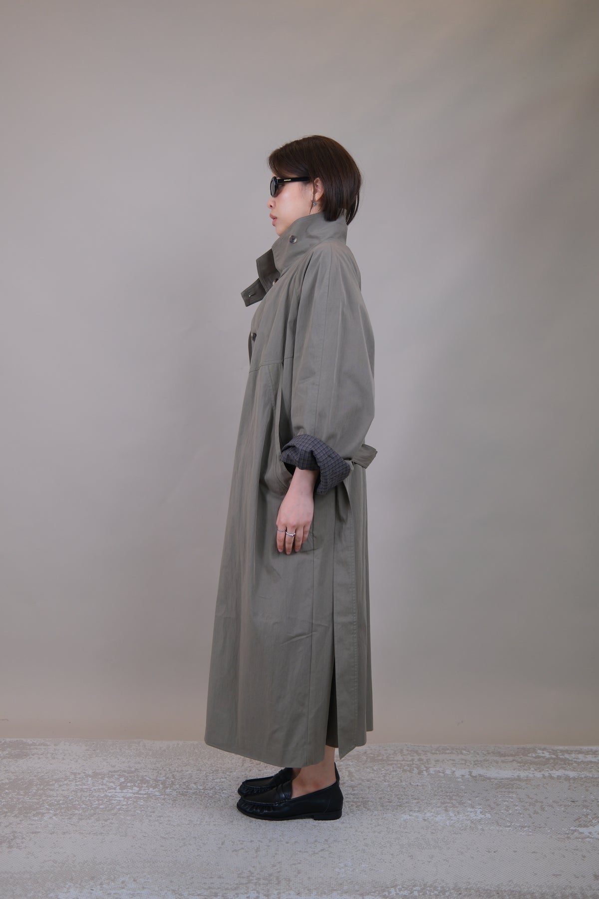 Briar Plaid Lined Trench Coat