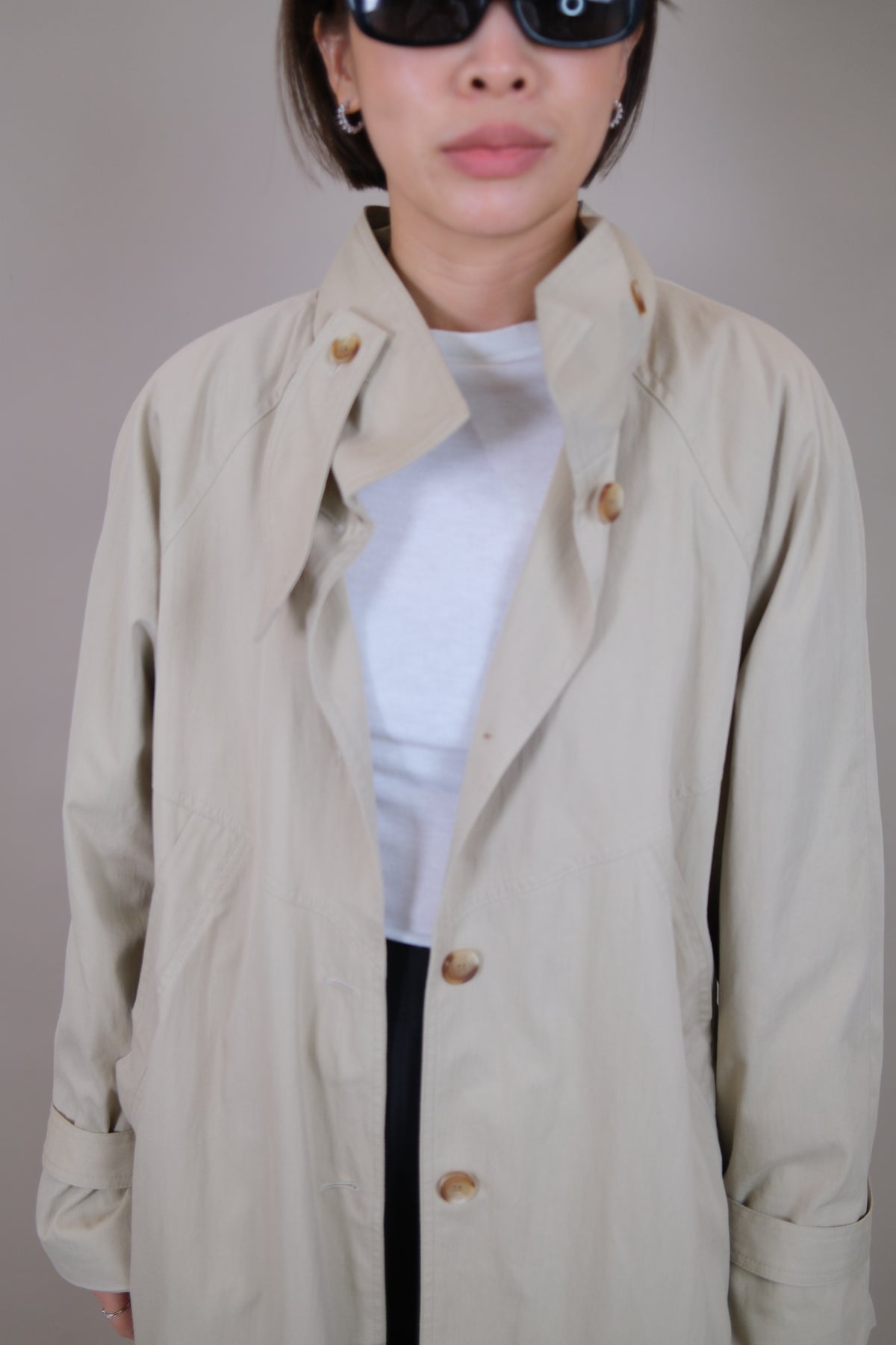 Briar Plaid Lined Trench Coat